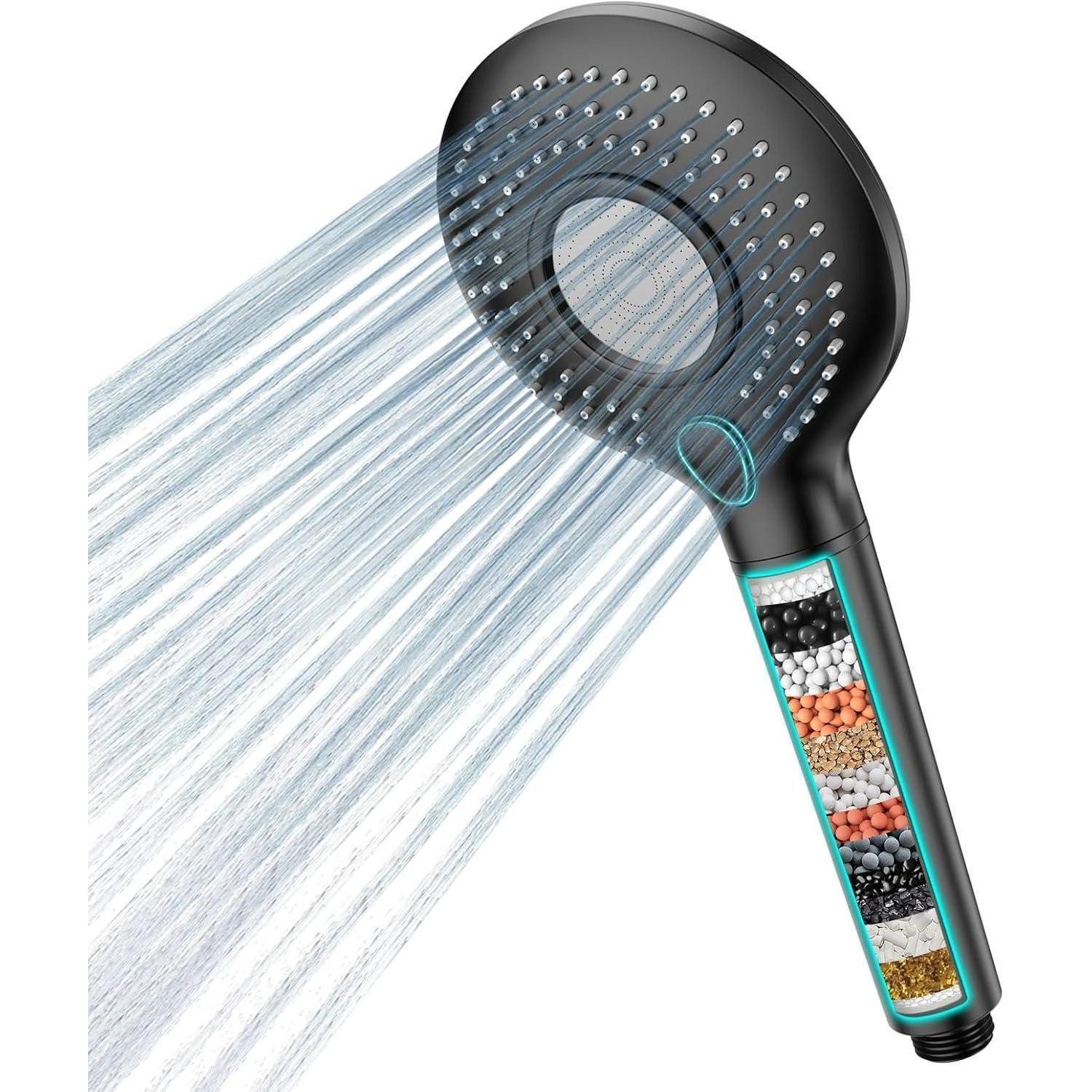 LuxusKollektion Handbrause Duschkopf mit Filter Hochdruck Handbrause 1,5M S günstig online kaufen