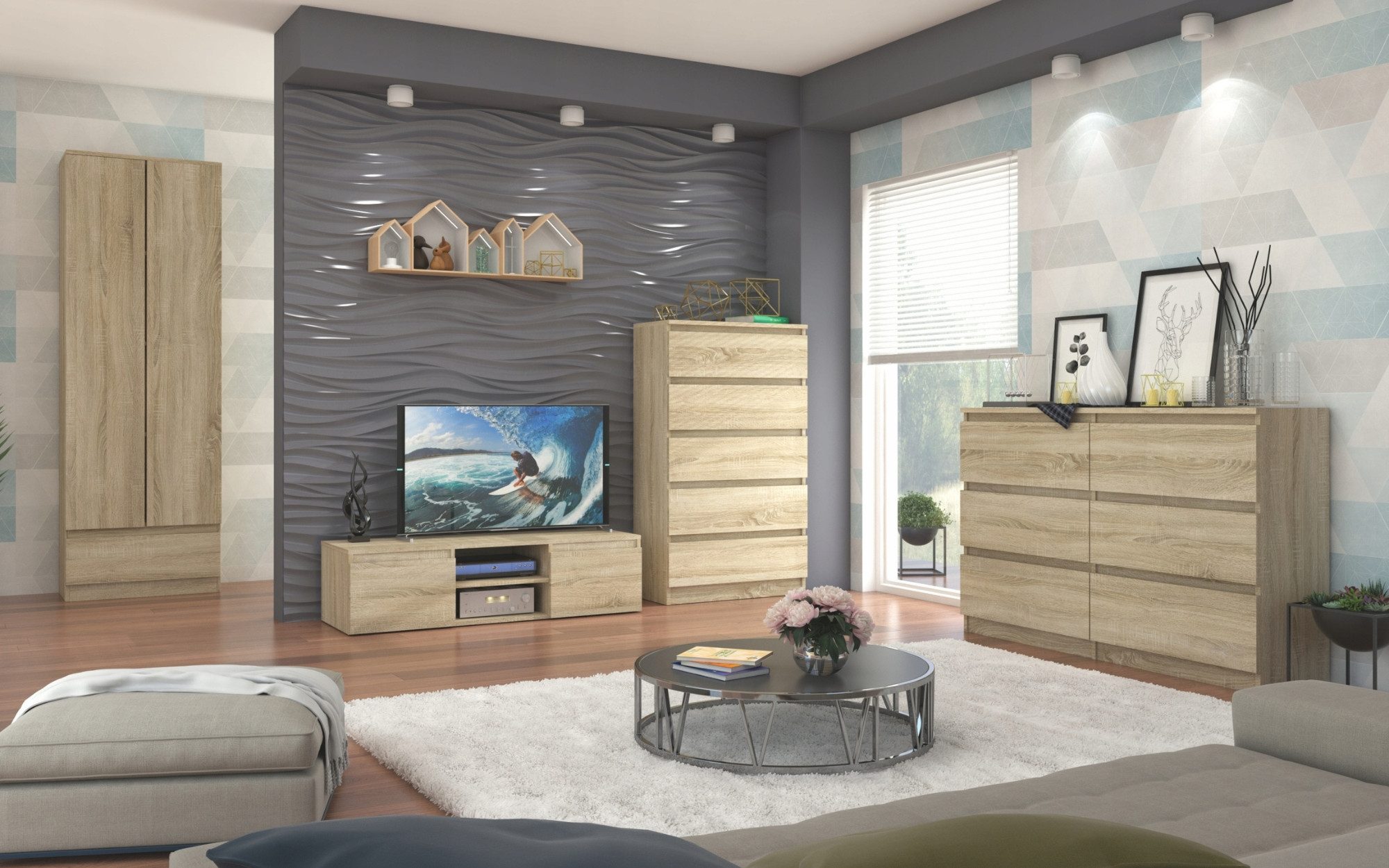 Home Collective Kleiderschrank mit 2 Türen, günstig online kaufen
