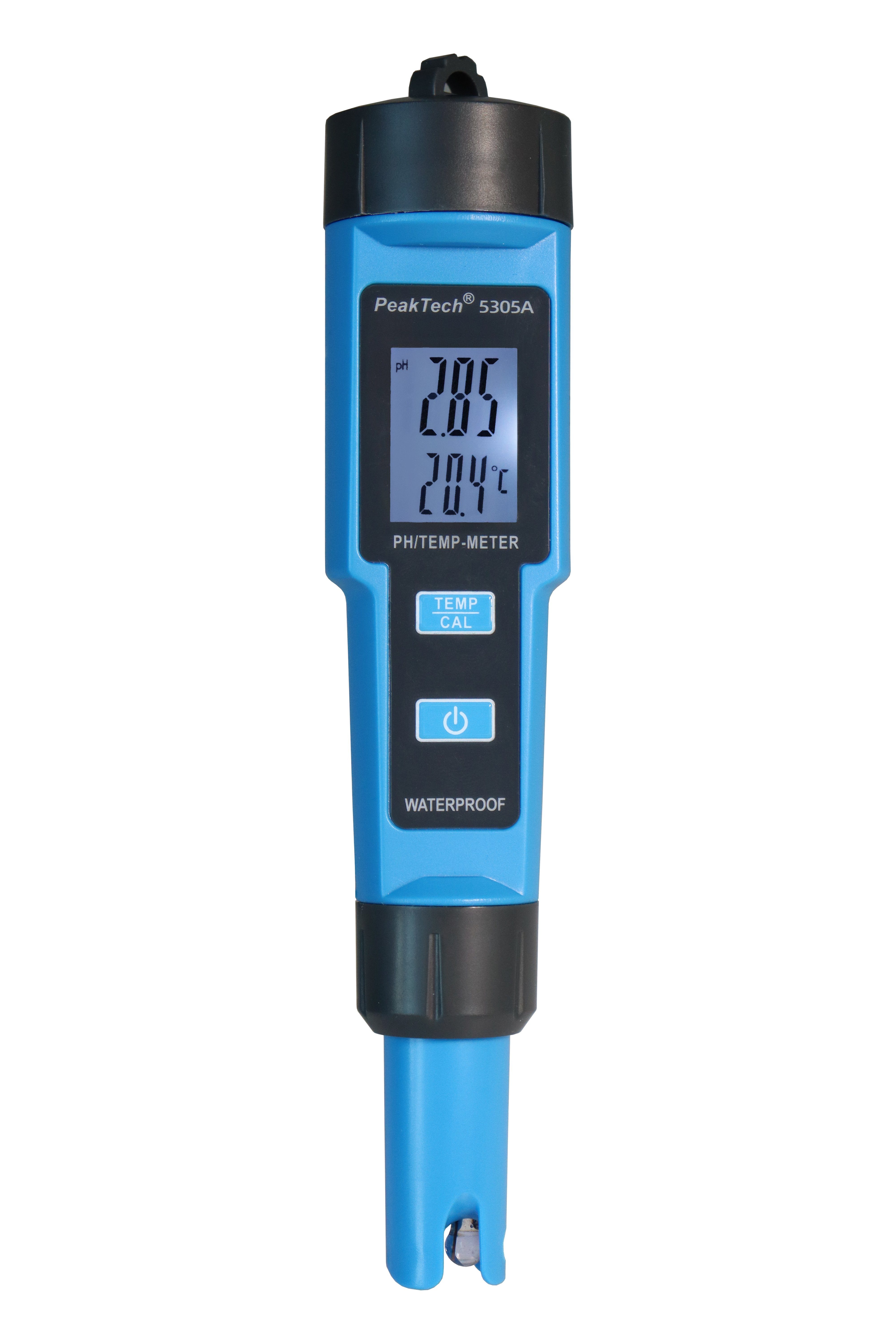 Wassersensor PeakTech 5305 A: PH- und Wassertemperaturmesser ~ bis 14 pH und 50°C