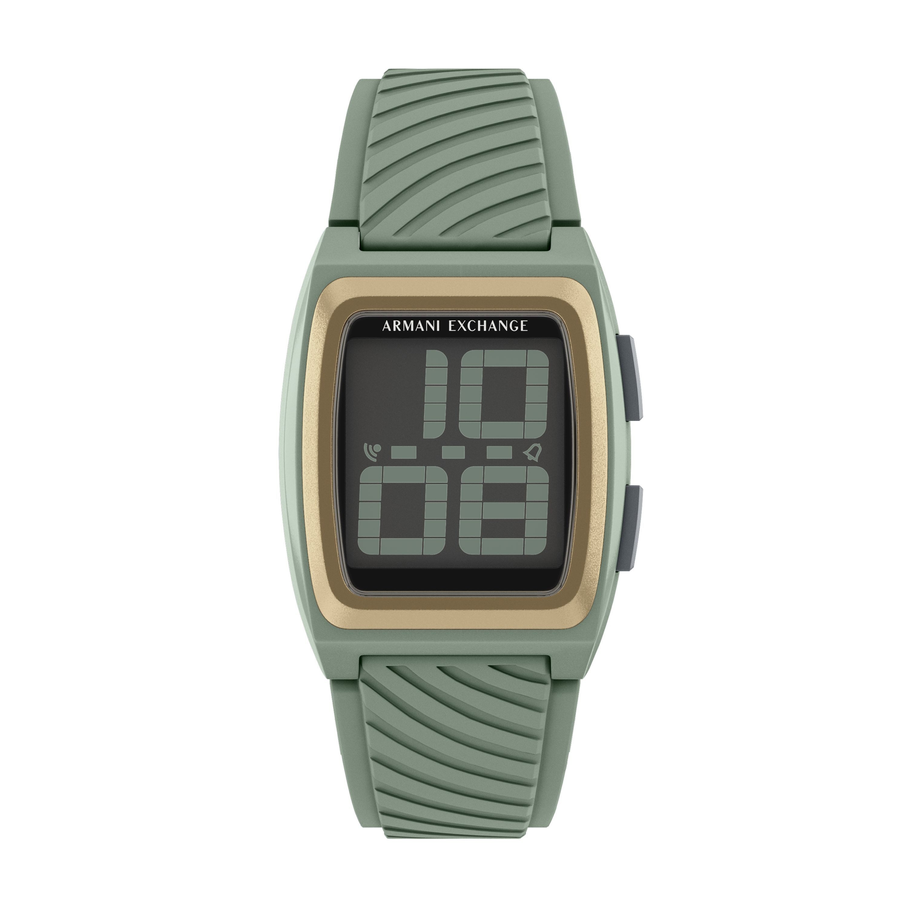 ARMANI EXCHANGE Digitaluhr AX2969, Quarzuhr, Armbanduhr, Damenuhr, Herrenuhr, Silikonarmband, digital