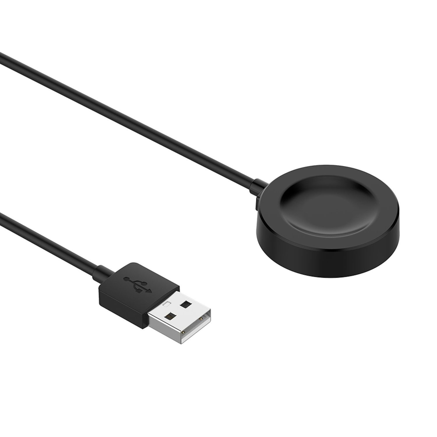 Wigento Für Huawei Watch GT 5 Pro 46mm USB Smart Watch Ladekabel 1 Meter Black Stromadapter
