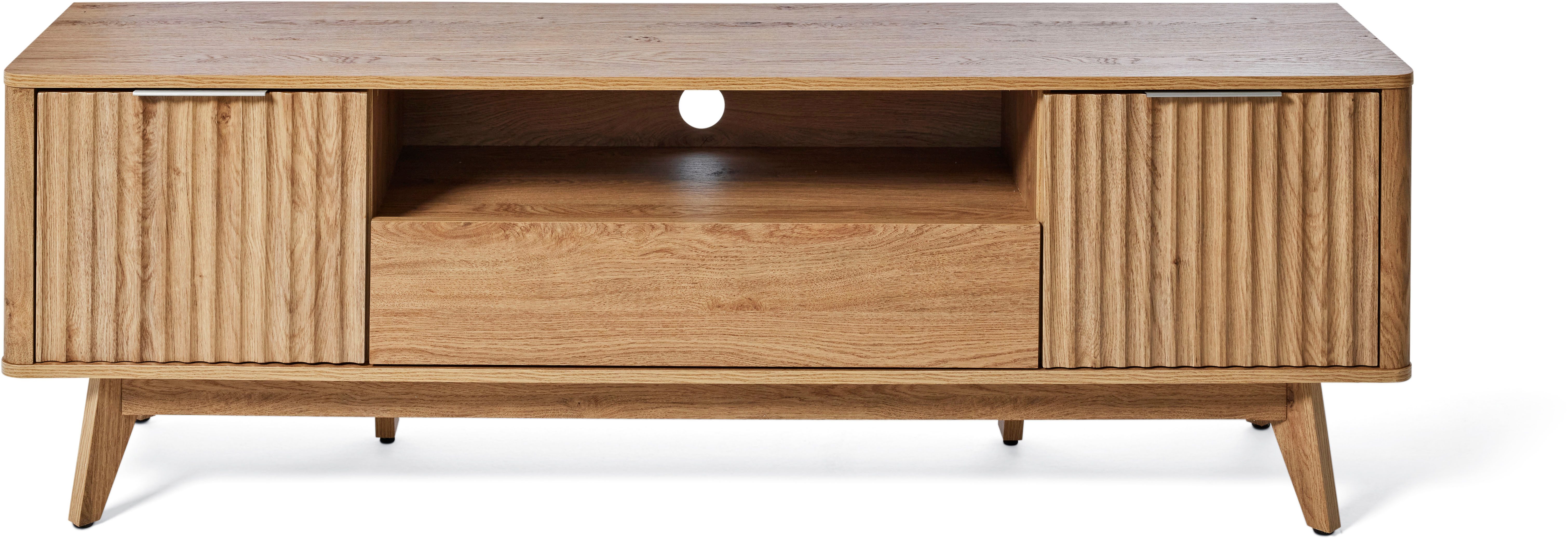 Jahnke TV-Board WAVE TV 170 (1 St), TV-Board, Retro-Stil, Front in Wellendesign, Breite ca. 170 cm