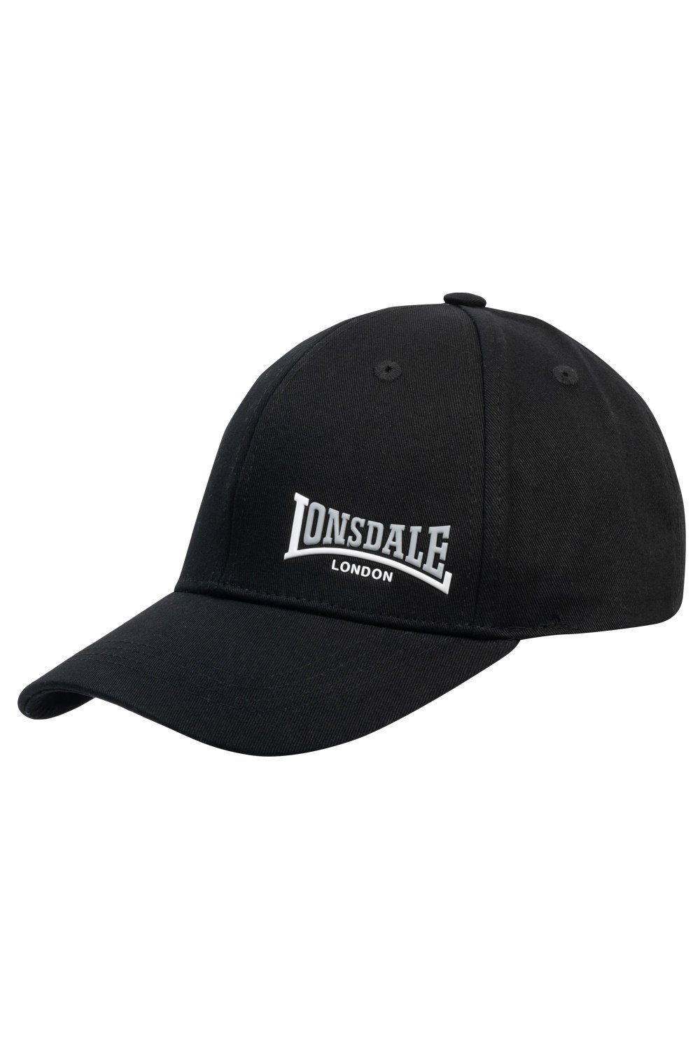 Lonsdale Cap black/white/ash Unisex Cap Lonsdale Baseball Enville