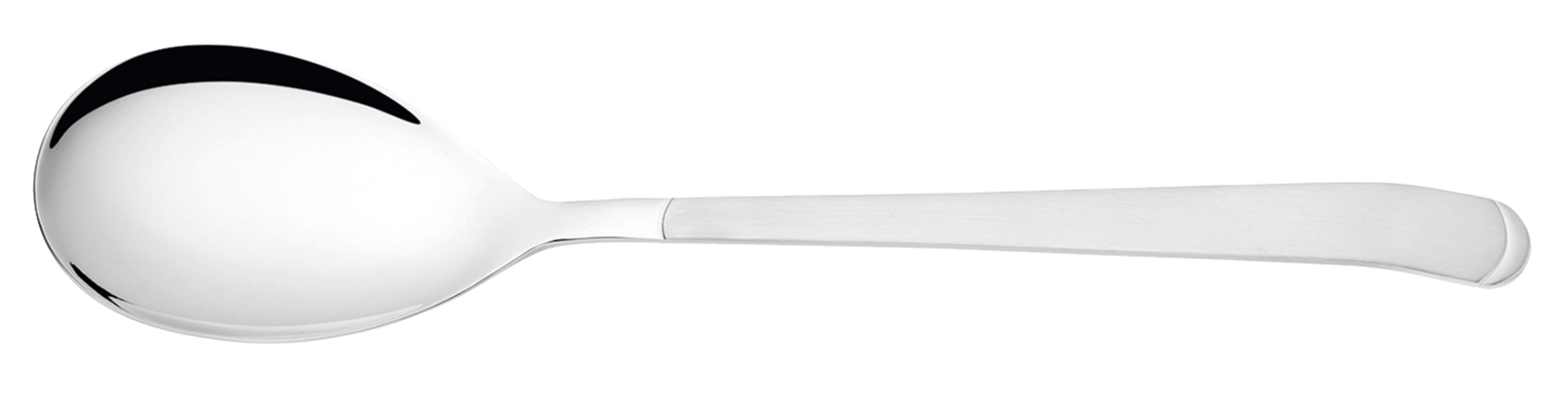 Michelangelo Gießlöffel GASTRONOM, 32 cm, Edelstahl rostfrei 18/10, mit tiefem Kopf für tropffreies Portionieren von Suppen und Saucen