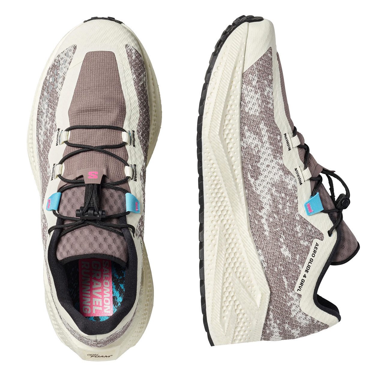 Salomon Salomon Aero Glide 4 GRVL Herren Vanilla Ice Black Iro Laufschuh