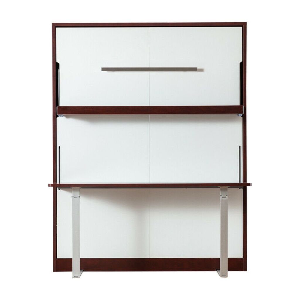 JVmoebel Schrankbett Funktionsmöbel Schreibtisch Regal Bett in Holzoptik (Schrankbett) Made in Europa