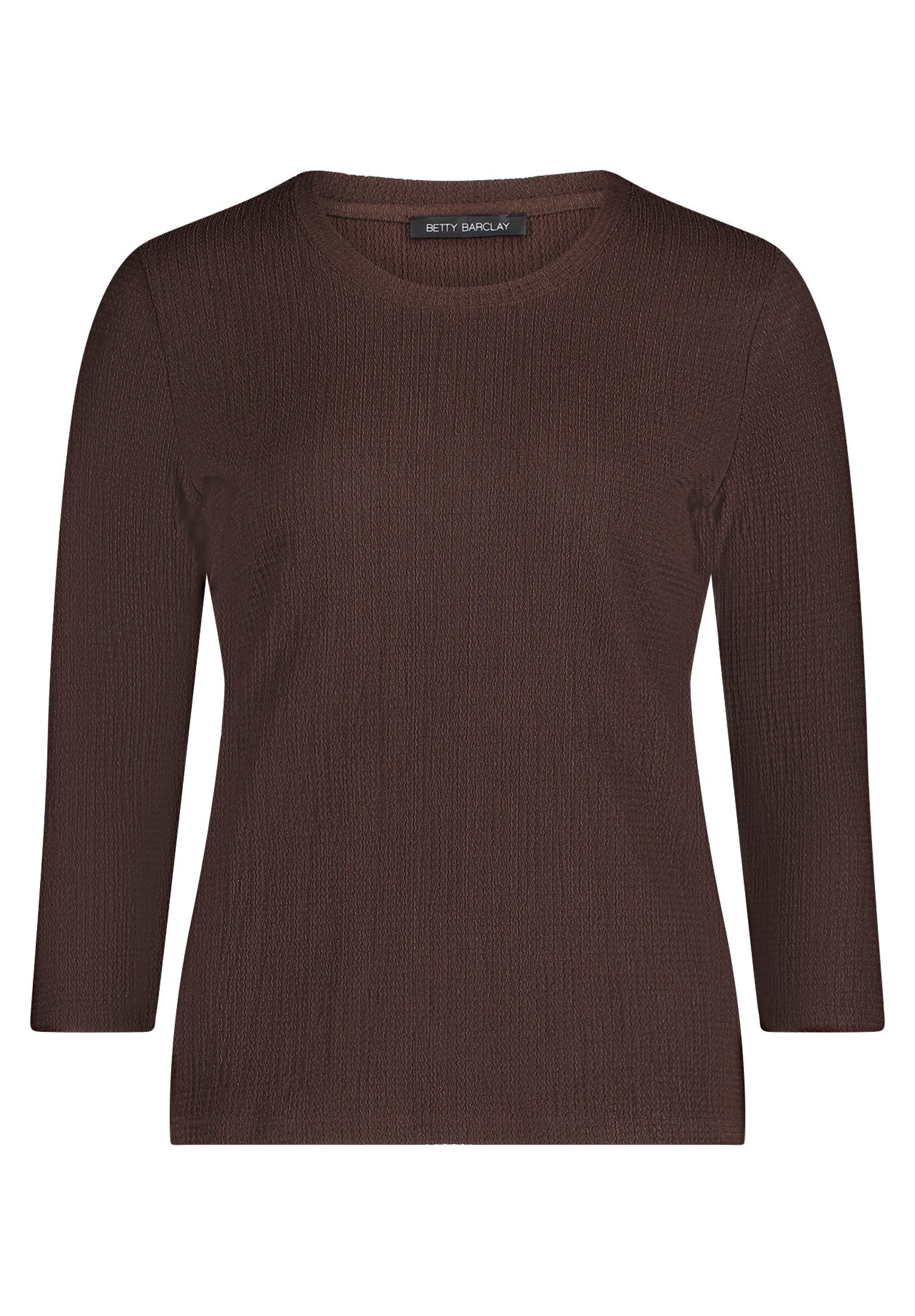 3/4-Arm-Shirt Damen mit Rundhalsausschnitt