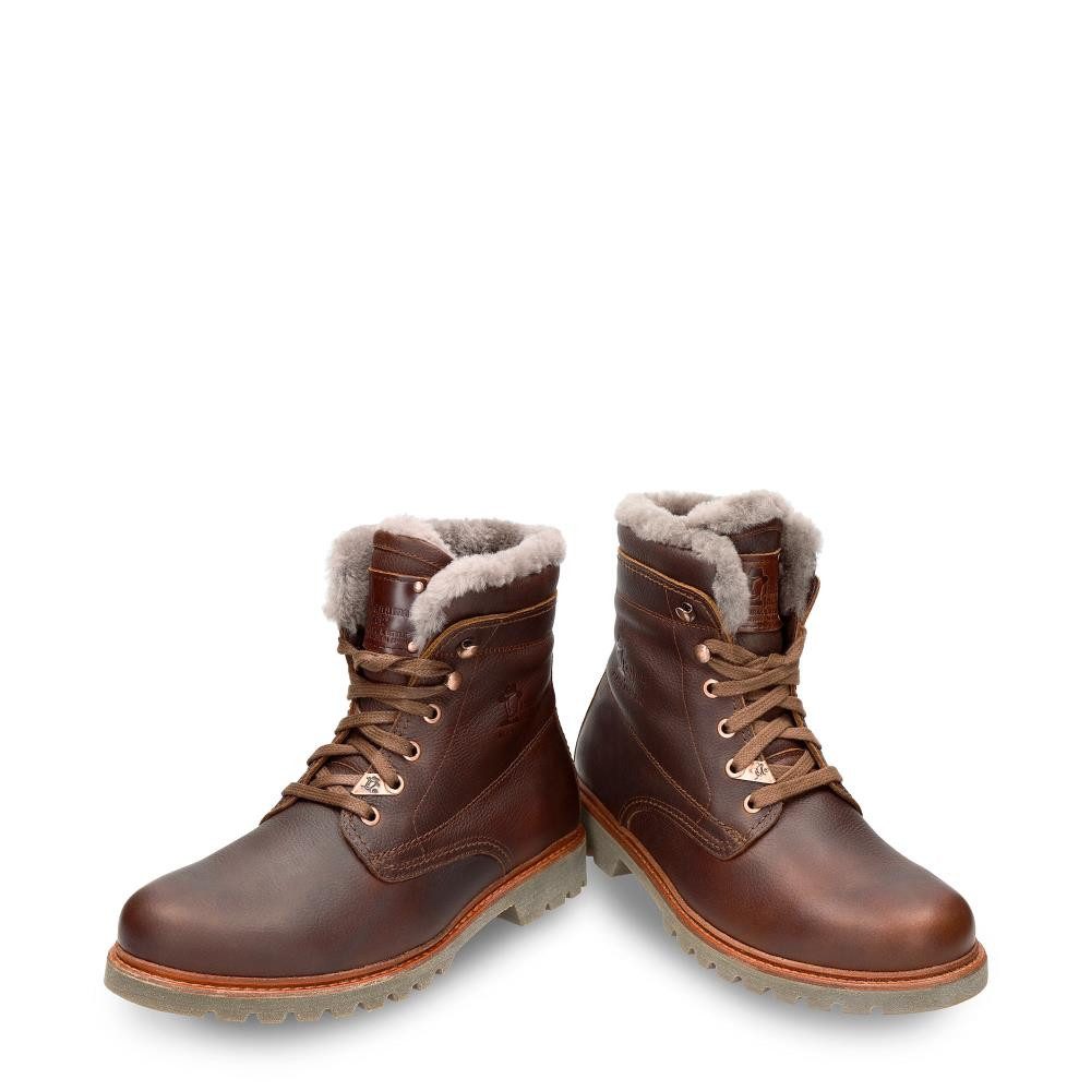 Panama Jack P03 Aviator Igloo Winterboots Schnürboots, Winterstiefel, Profilsohle, mit Warmfutter
