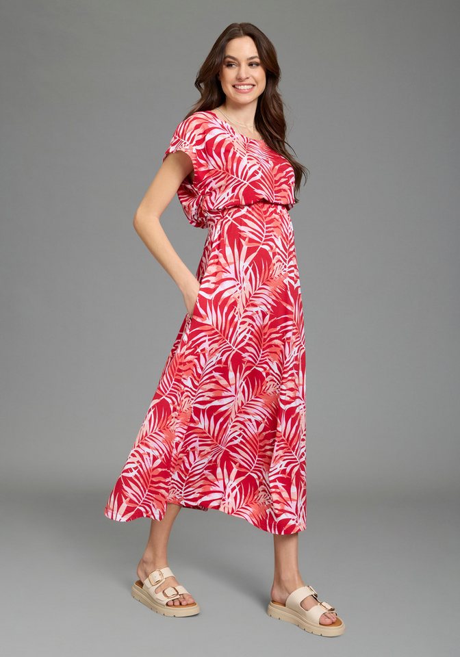 Neun Monate Umstandskleid Langes Schwangerschafts- und Still-Kleid Jersey-Kleid für Schwangerschaft und Stillzeit