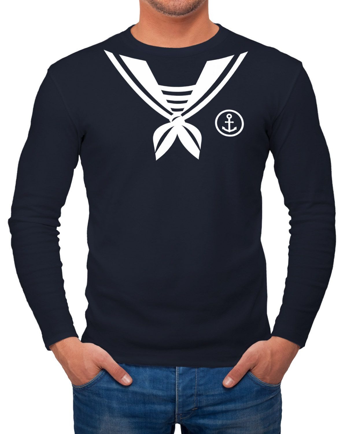 MoonWorks Longsleeve Herren Long-Sleeve Matrose Matrosin Sailor Fasching Fa günstig online kaufen