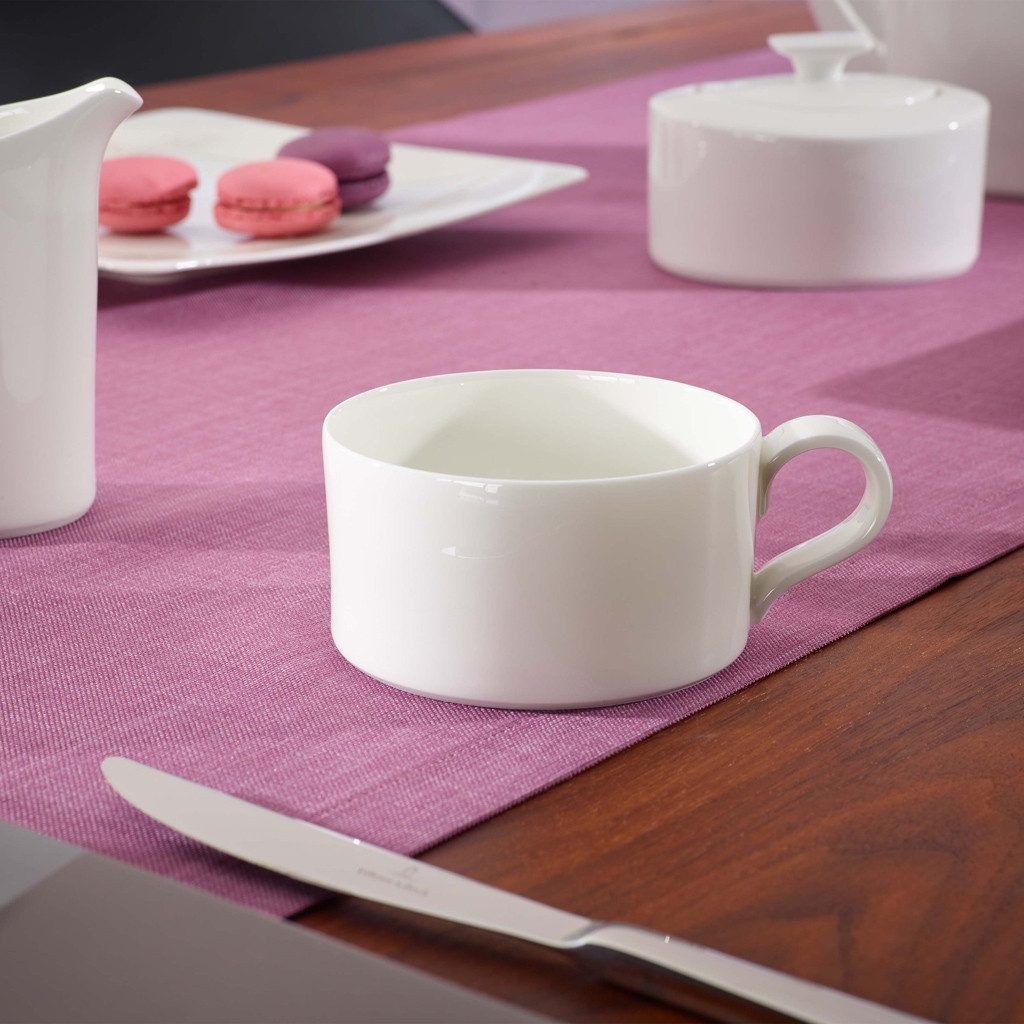 Villeroy & Boch Signature Tasse Modern Grace Teeobertasse, 1-tlg., Porzellan, Premium Bone Porcelain, mikrow.- & spülm.sicher, Made in Germany