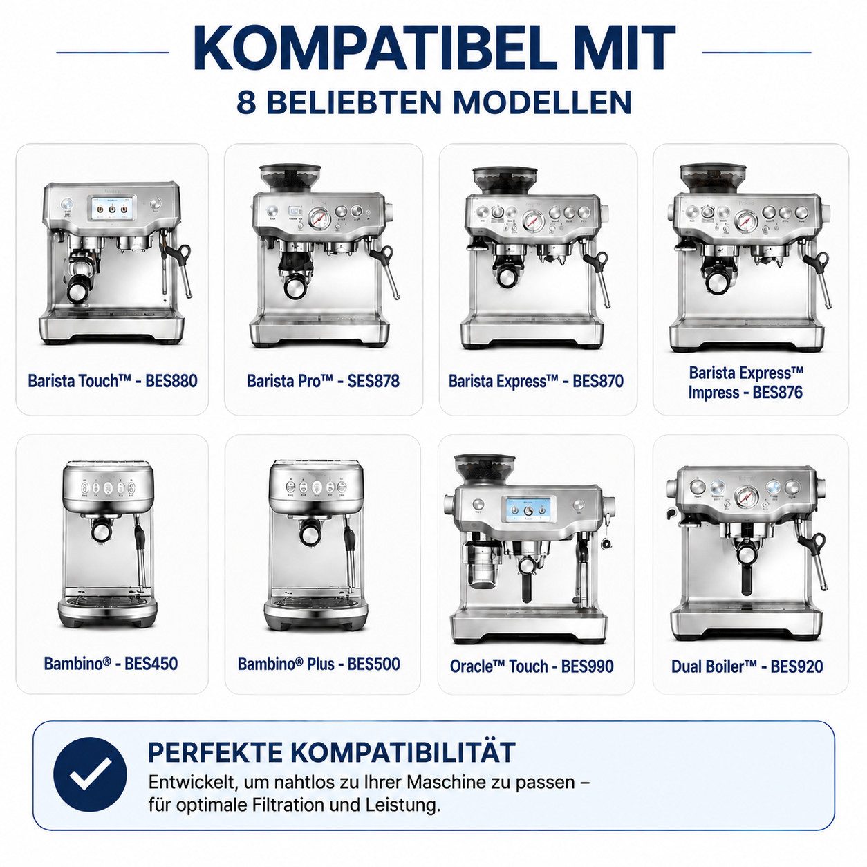 Filswa Ersatzfilter Kompatibel mit allen Sage-Espressomaschinen 3/ 6er-Pack Wasserfilter, Zubehör für Sage Barista Express, Barista Pro, Barista Touch, Oracle u – Bild 2 von 5