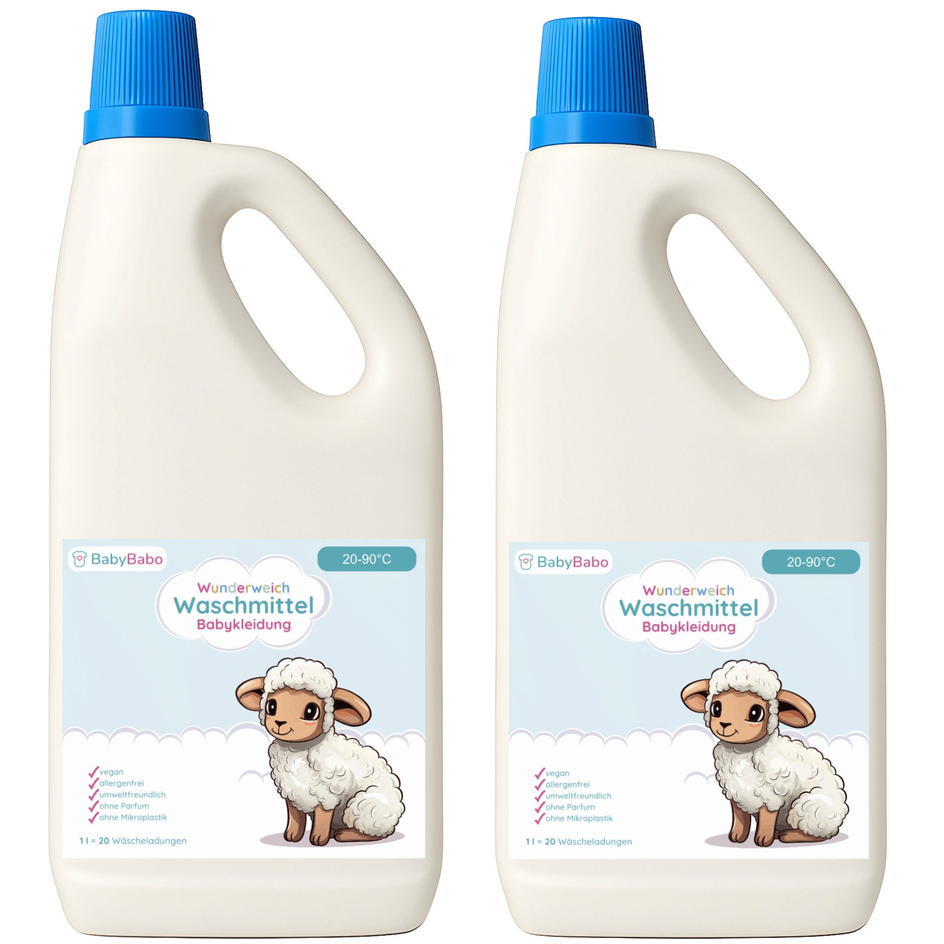 BabyBabo Premium Wunderweich Стиральный порошок Sensitive für Babys, Kleinkinder & Всеrgiker Vollwaschmittel (für empfindliche Babyhaut)