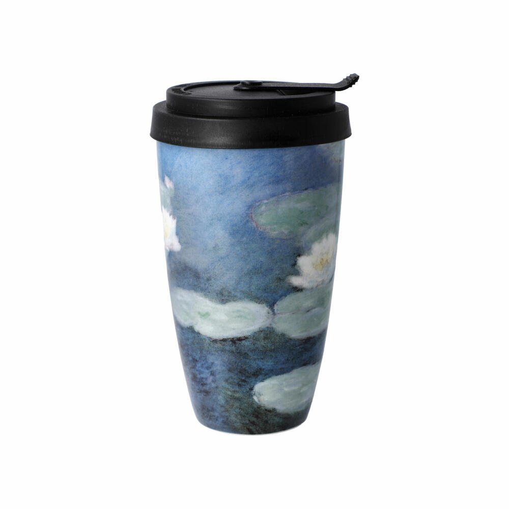 Goebel Coffee-to-go-Becher Monet Künstlertasse Fine Abend, - Seerosen Bone Claude am China