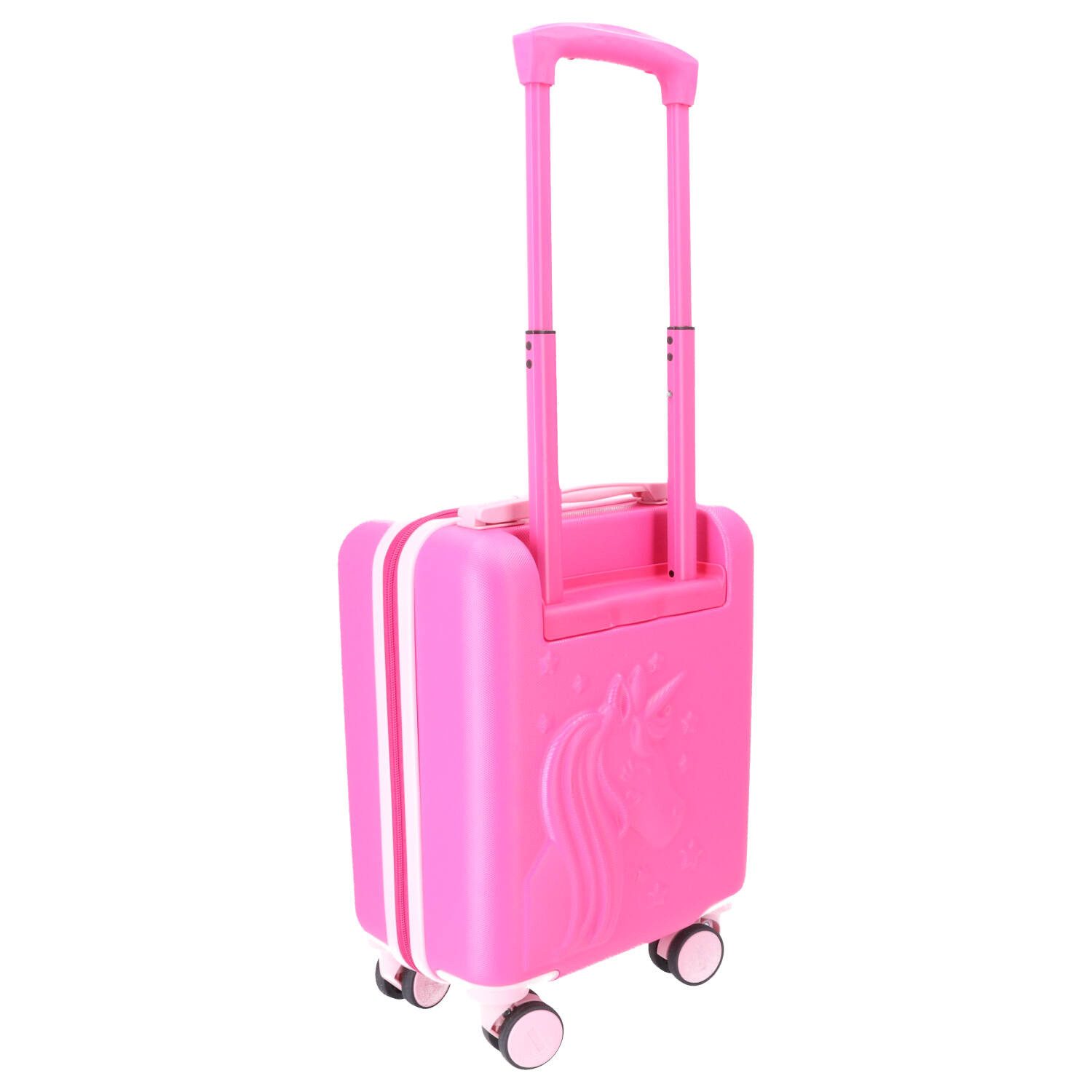 TheTrueC Koffer The TrueC Kinder Koffer Underseat Einhorn pink, 2 Rollen Rollen – Bild 3 von 5