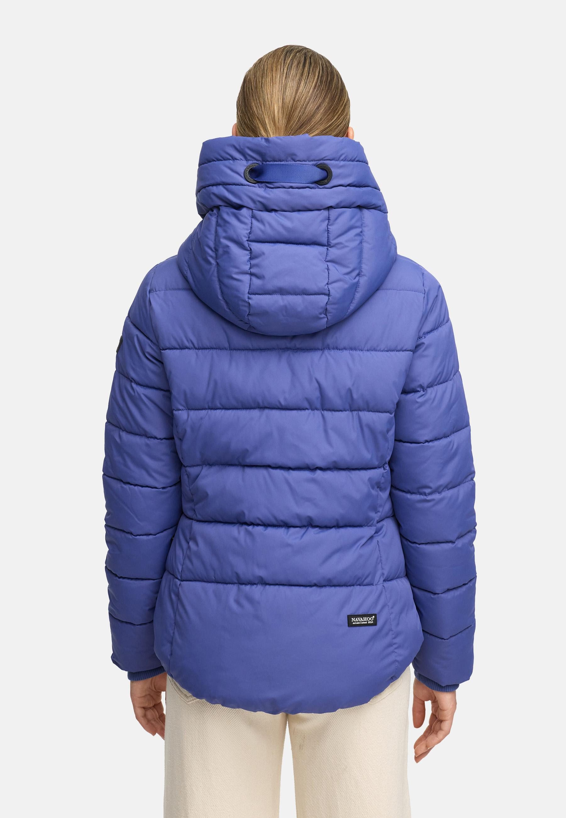 Navahoo Steppjacke Amayaa stylische Damen Winterjacke mit coolen Applikationen
