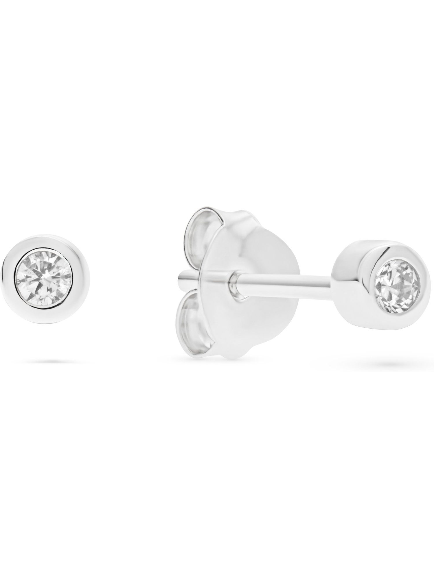 FAVS Paar Ohrhänger FAVS Damen-Ohrhänger 925er Silber 2 Zirkonia