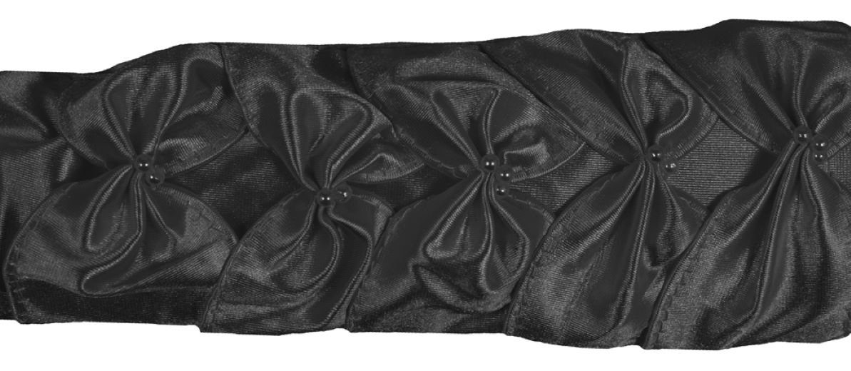 Das Kostümland Kostüm Prinzessin Handschuhe mit Raffung und Perlen - Sch günstig online kaufen