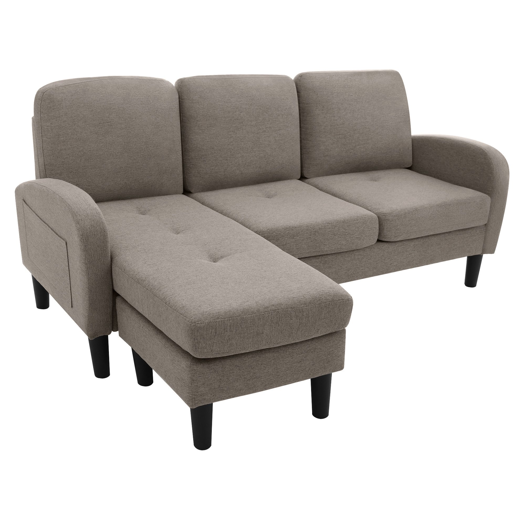 HAUSS SPOLE Ecksofa L-förmiges 3-Sitzer Sofa, günstig online kaufen