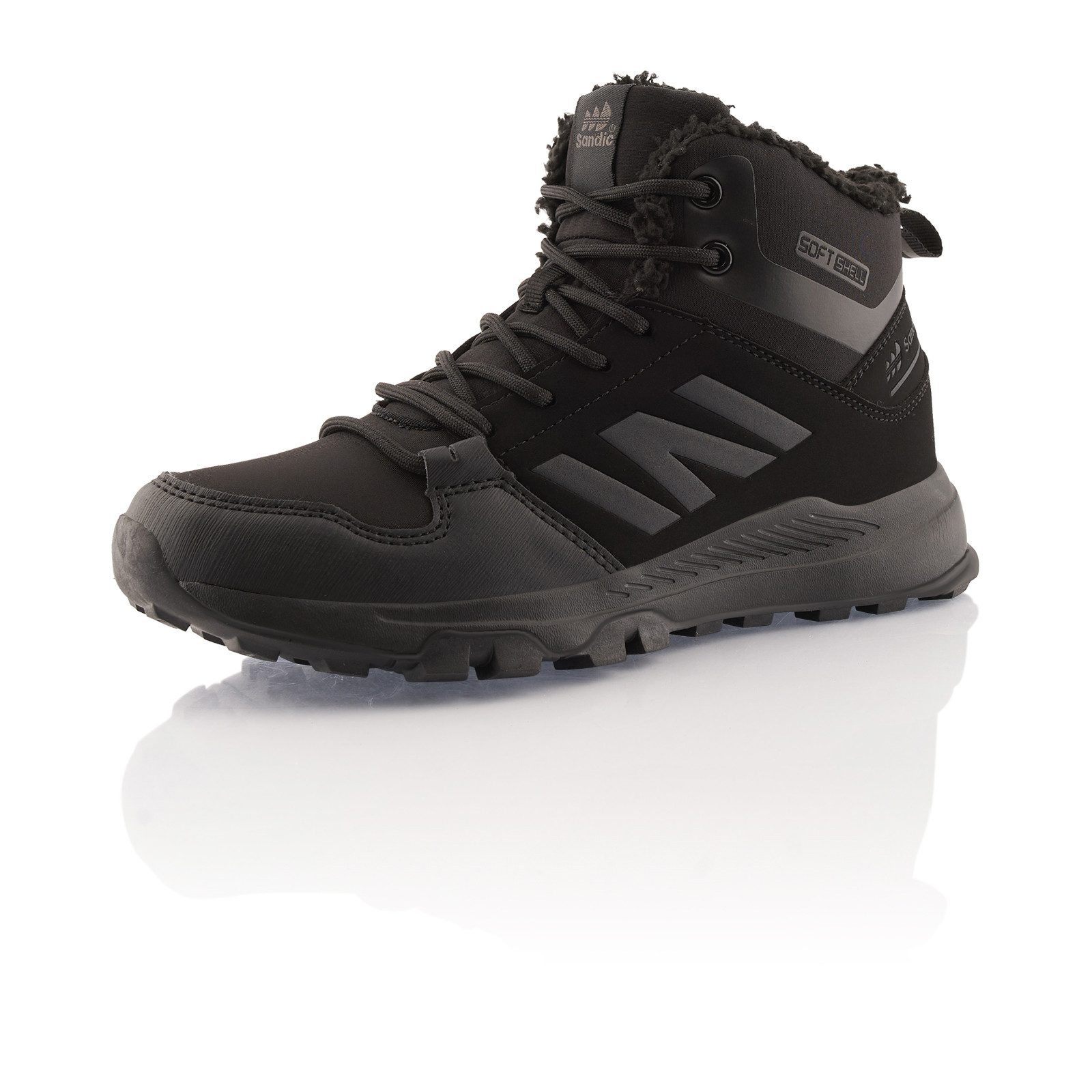 Fusskleidung Damen Herren Wanderschuhe Softshell warm gefütterte Winterstiefel