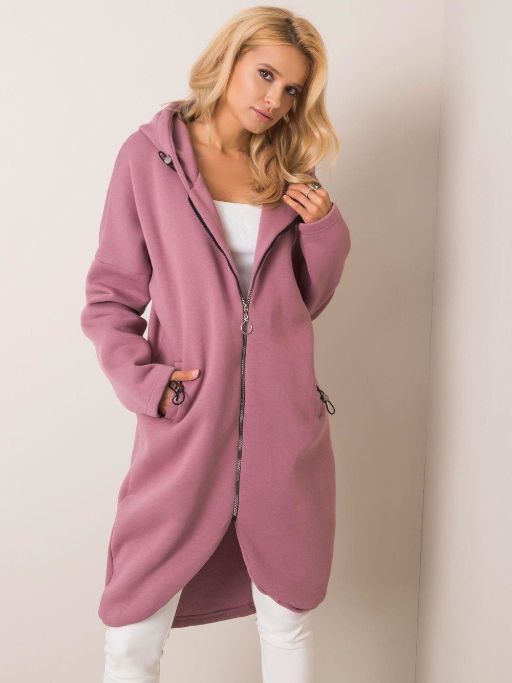 ANNIS Fashion & Accessoires Kapuzensweatjacke MIRA (1-tlg) 90% Baumwollante günstig online kaufen