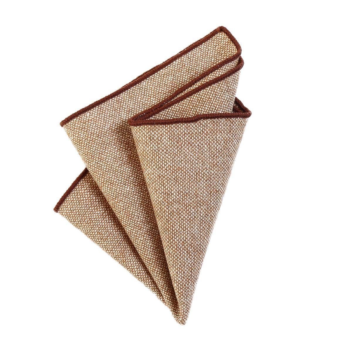 DonDon Fliege DonDon Herren Fliege und Einstecktuch aus Baumwolle (Packung, 2-St., 1x Herrenfliege und 1x Einstecktuch) bereits gebunden, Tweed-Look, 2er Set – Bild 2 von 5