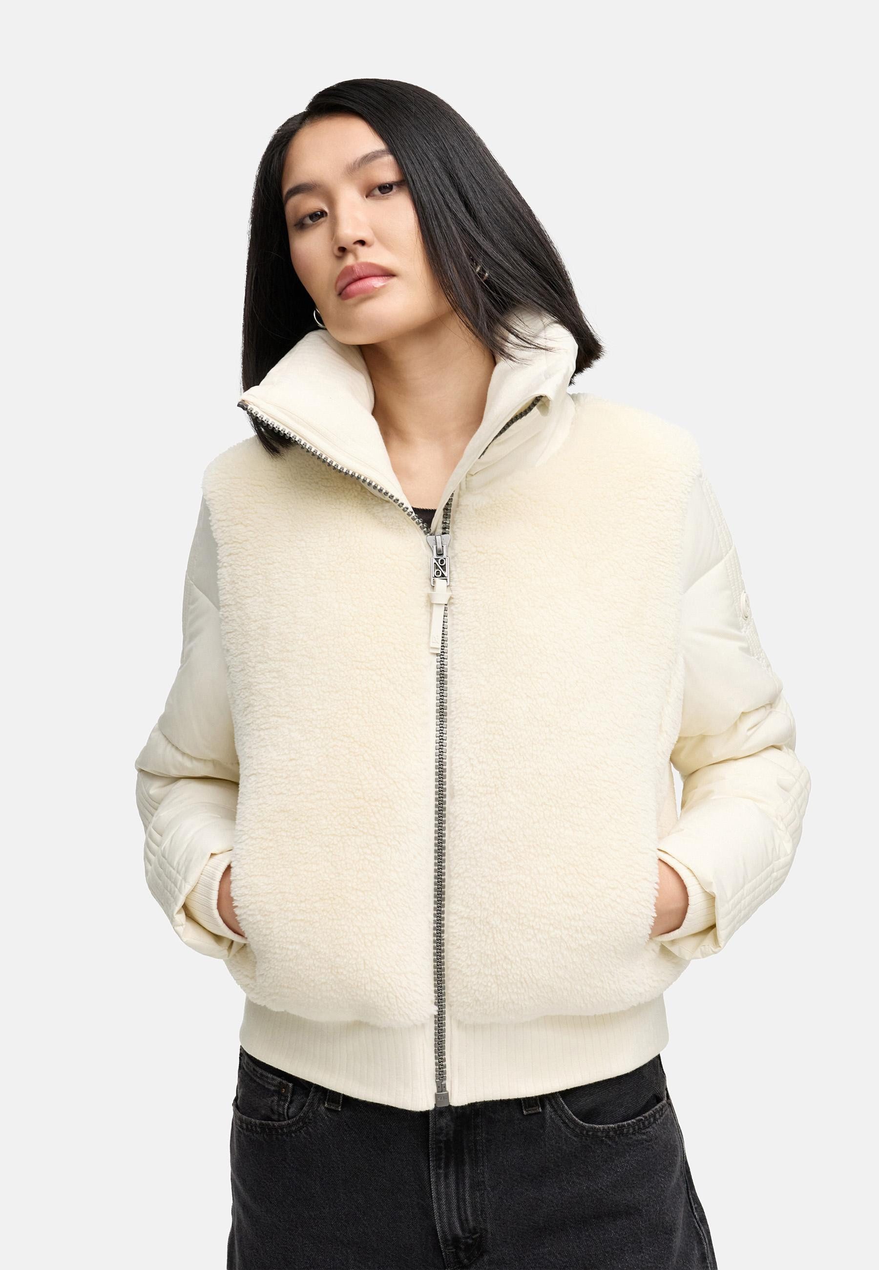 Navahoo Plüschjacke Teddyzone 14 Teddy-Fleece Jacke mit hohem Kragen