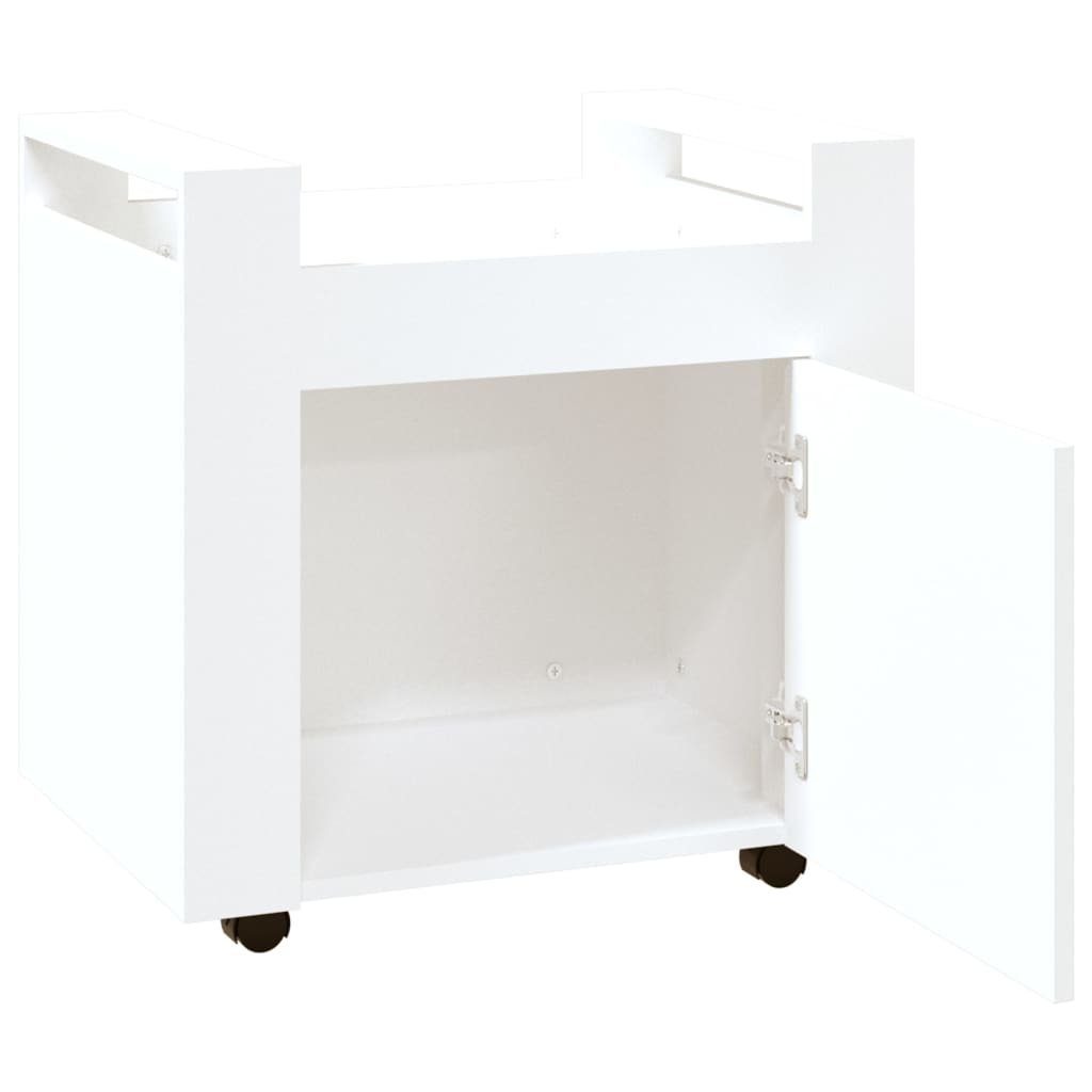 cm Bürowagen Weiß Schreibtisch Holzwerkstoff 60x45x60 Rollcontainer vidaXL