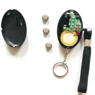 IVSO 130DB Personal Persönlicher Security Alarmsirene Schlüsselanhänger,Notrufalarm Alarmsirene (mit LED-Licht Notfall Selbstverteidigung Security Alarm)