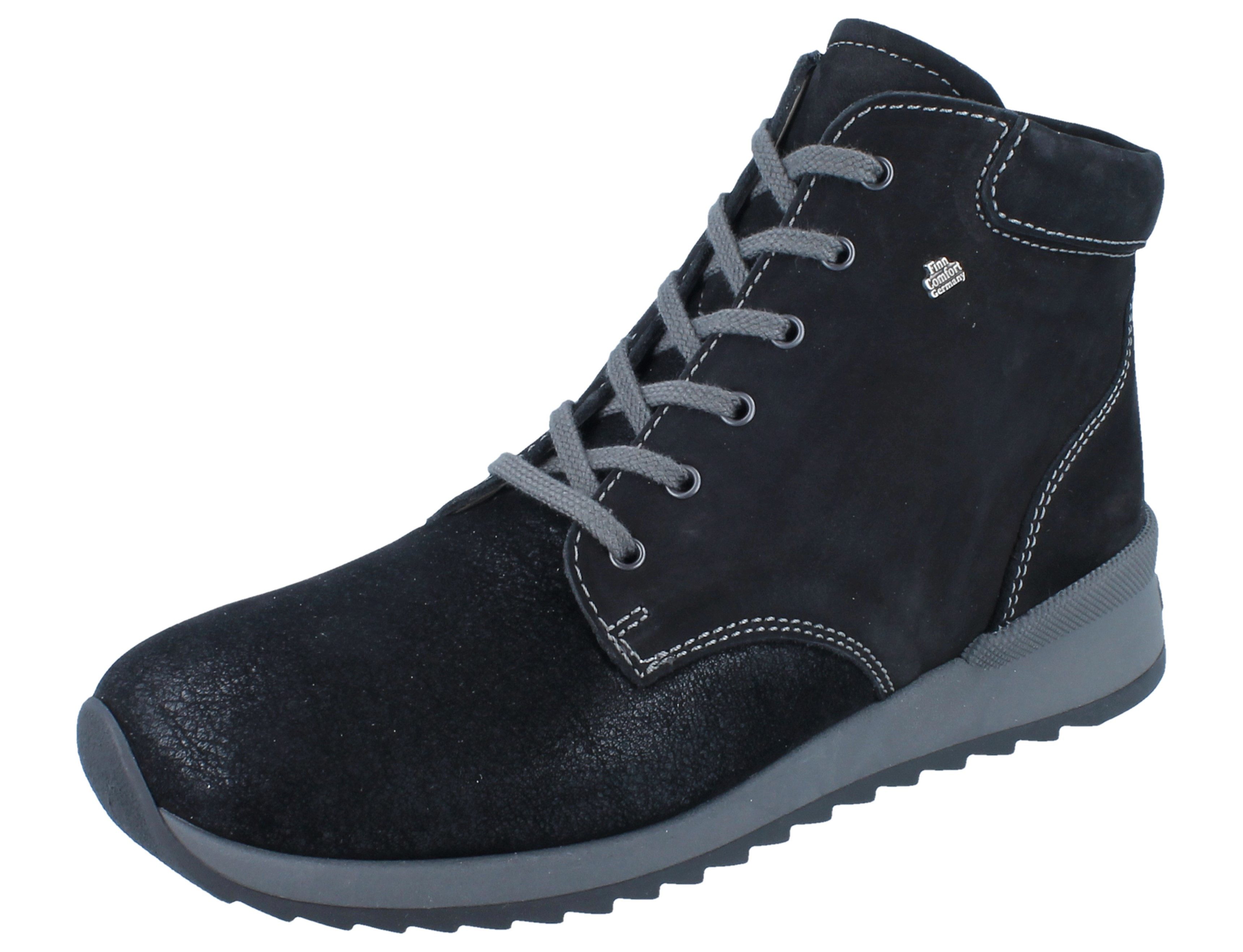 Finn Comfort FINN COMFORT Trient schwarz Balenastretch/Nubuk - Größe: UK 9 Winterstiefel Wechselfußbett