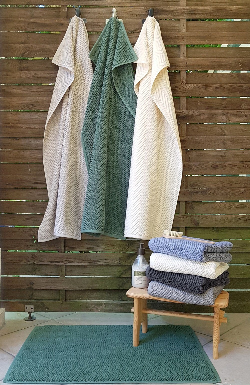 framsohn frottier Badematte Badvorleger 'Ocean' 50 x 70 cm