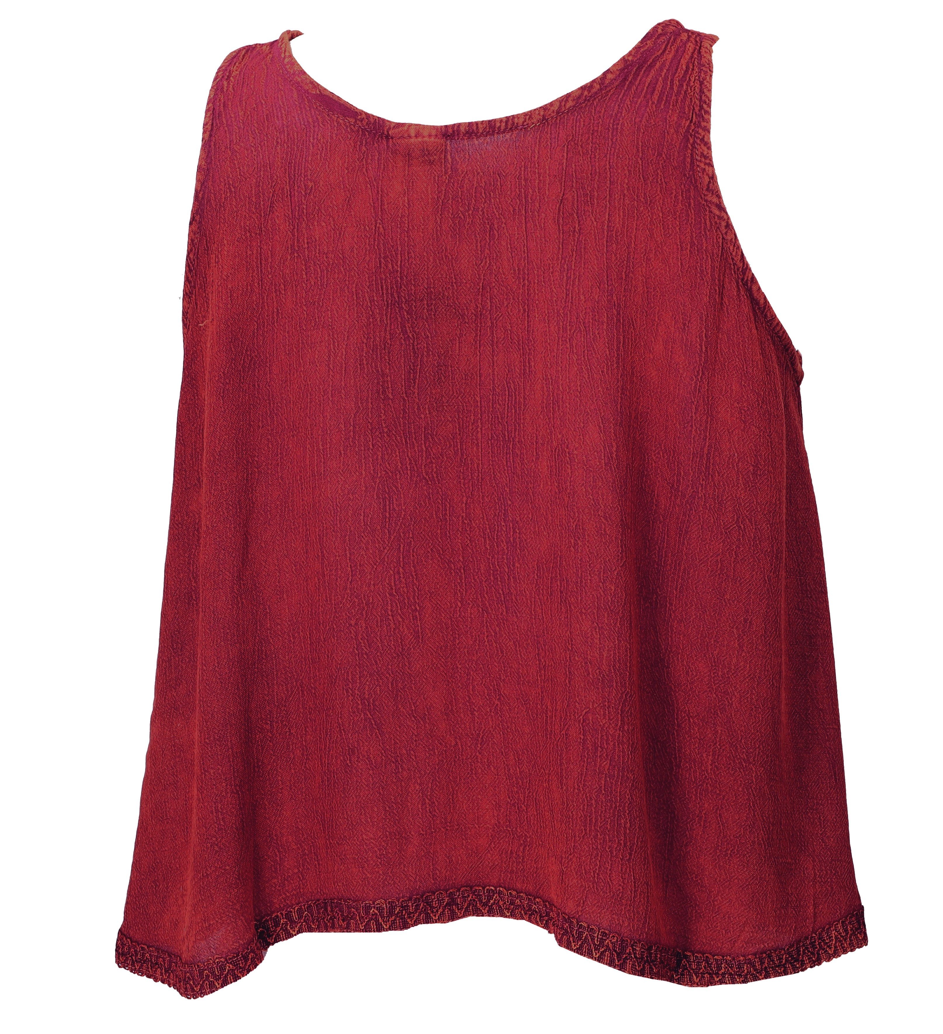 Guru-Shop T-Shirt Besticktes Top Boho chic, kurzes lockeres.. Festival, Ethno Style, alternative Bekleidung – Bild 2 von 4