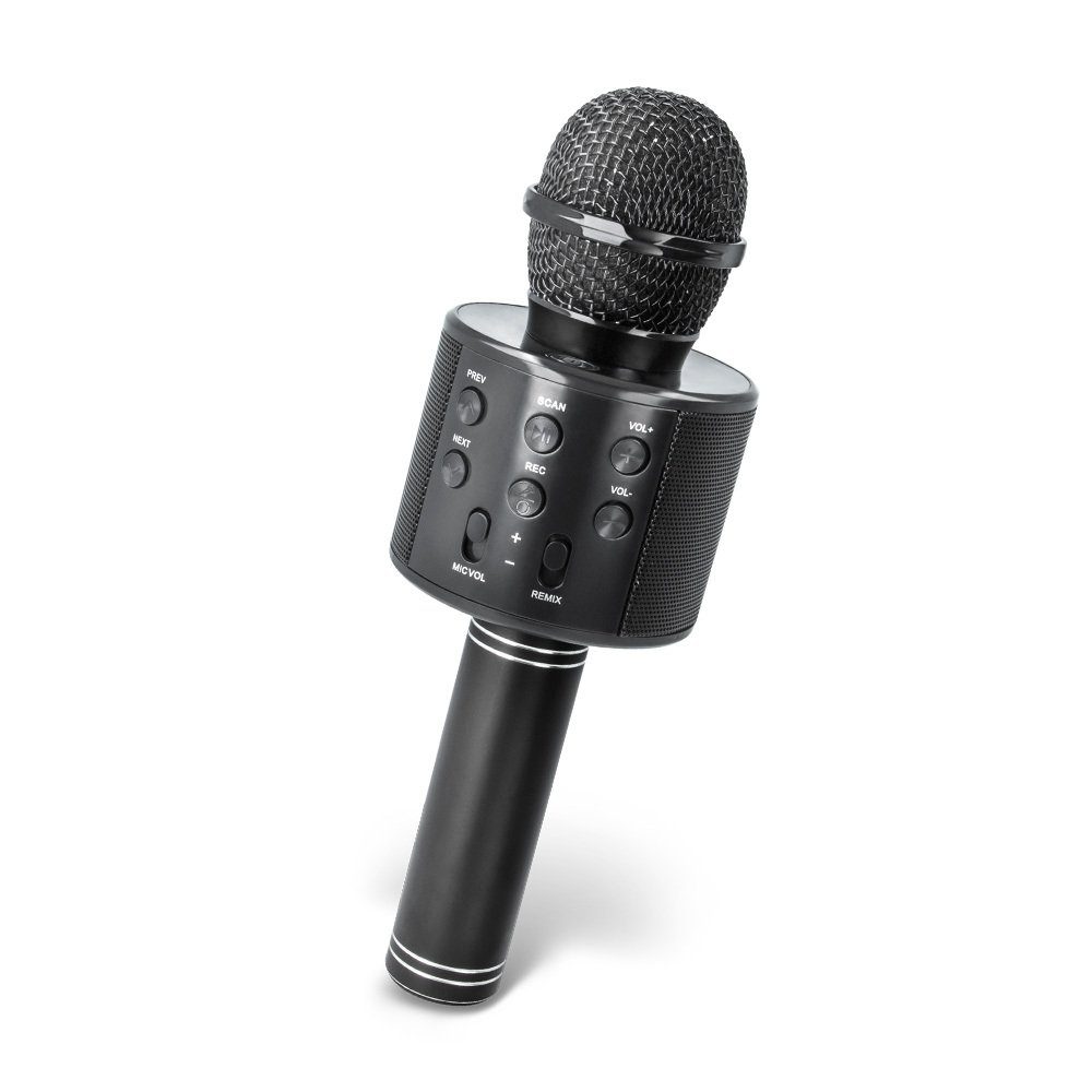 Forever Mikrofon »Forever Bluetooth Karaoke Mikrofon USB Wireless Kabellos  Microphone Drahtlos Mic mit Lautsprecher Akku für Handy Tablet Android IOS«