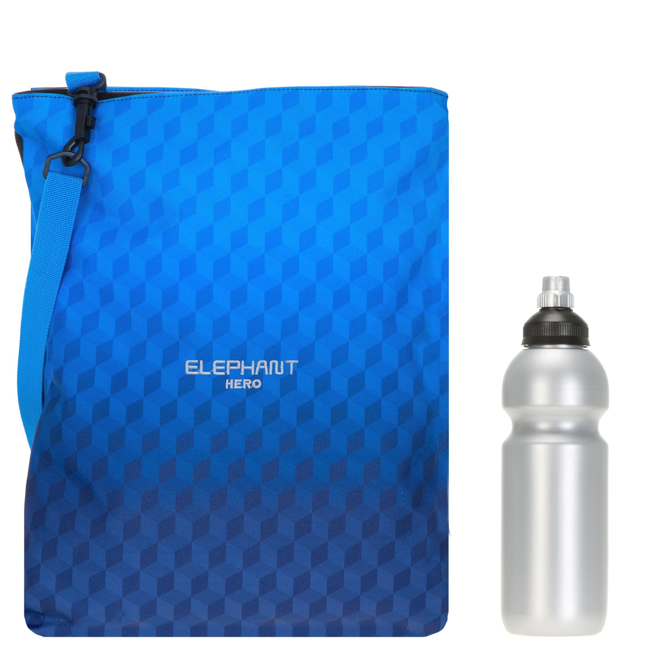 ELEPHANT Turnbeutel Sportbeutel Attach Bag Hero Signature Tasche, für Jungen Mädchen Schubeutel Gymbag + Trinkflasche