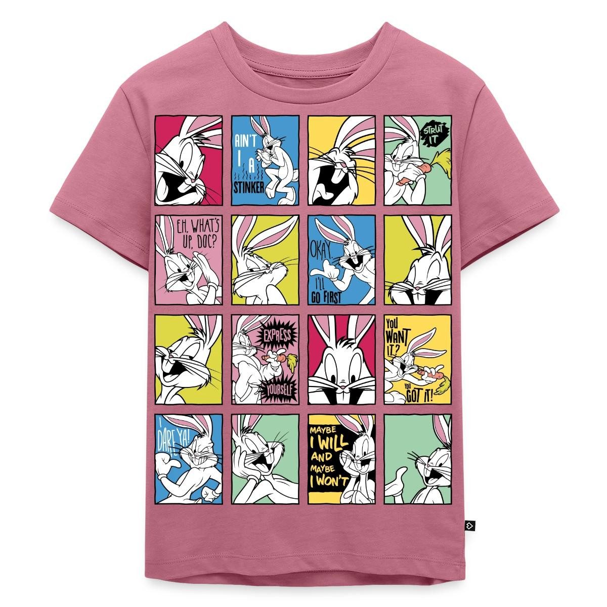 T-Shirt Looney Tunes Bugs Bunny Kacheln Kinder Premium T-Shirt