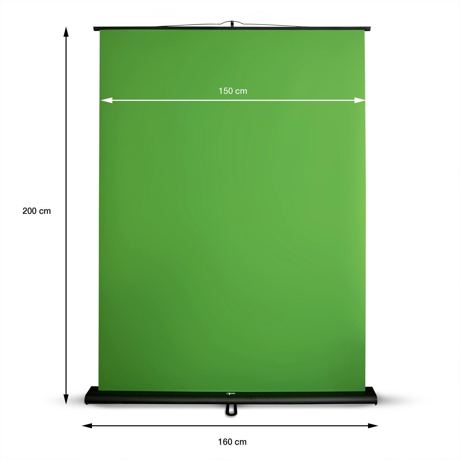 Master of Boards Fotohintergrund Green Screen, 160 x 200cm, Fotoleinwand, Ausfahrbar – Bild 2 von 5