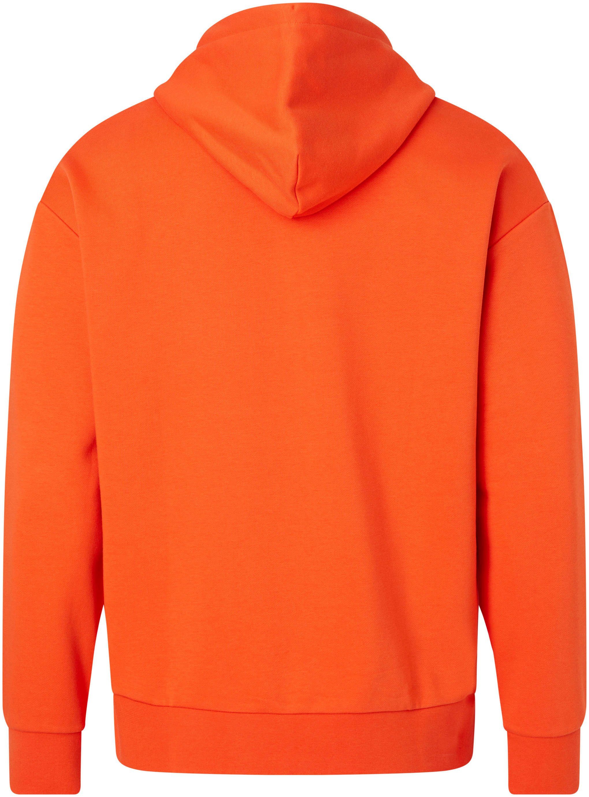 Calvin HOODIE mit Klein COMFORT Logoschriftzug HERO Orange Kapuzensweatshirt Spicy LOGO