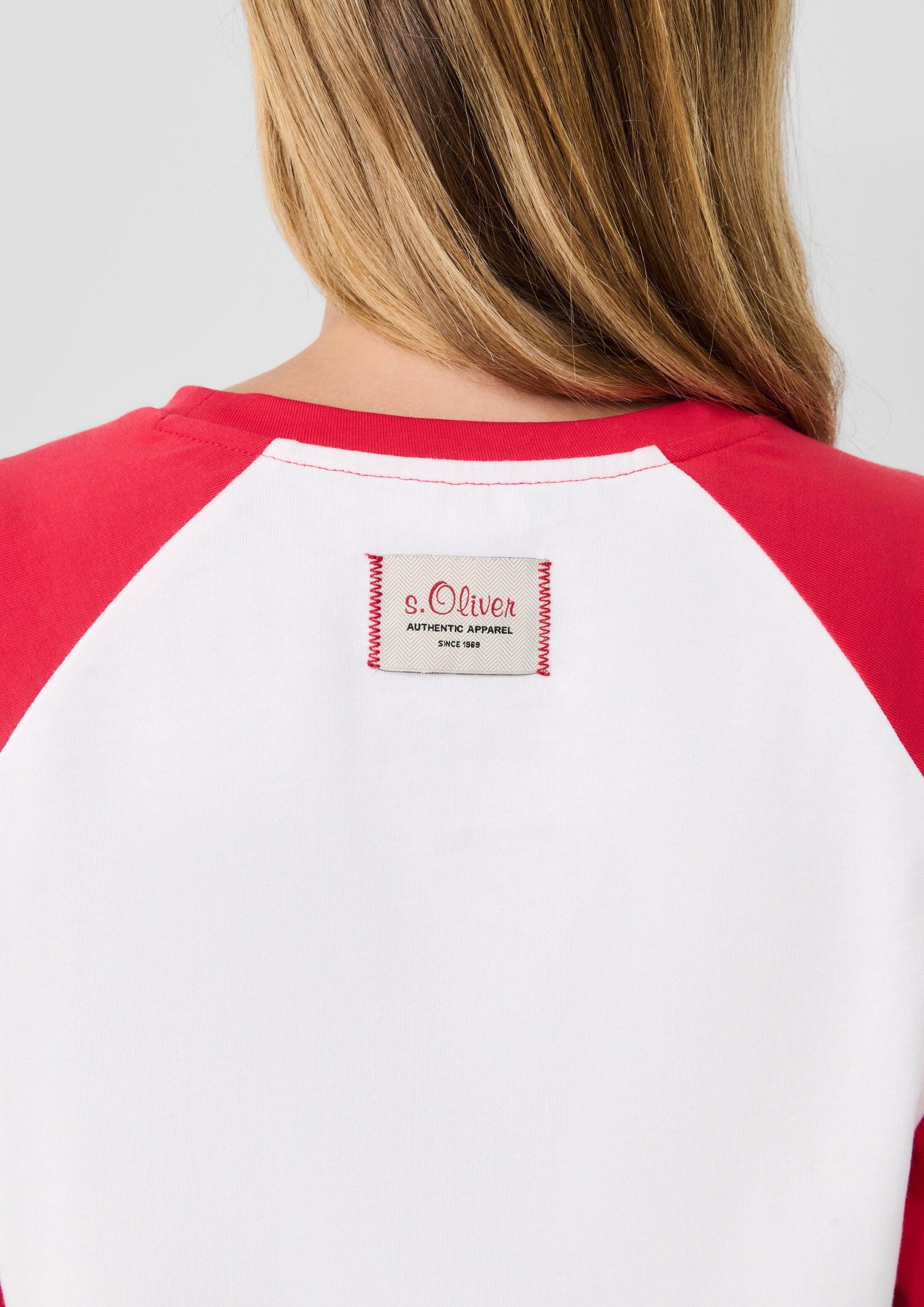 s.Oliver Langarmshirt T-Shirt s.Oliver x Heidi Klum: Raglanshirt mit Colour-Blocking – Bild 4 von 5