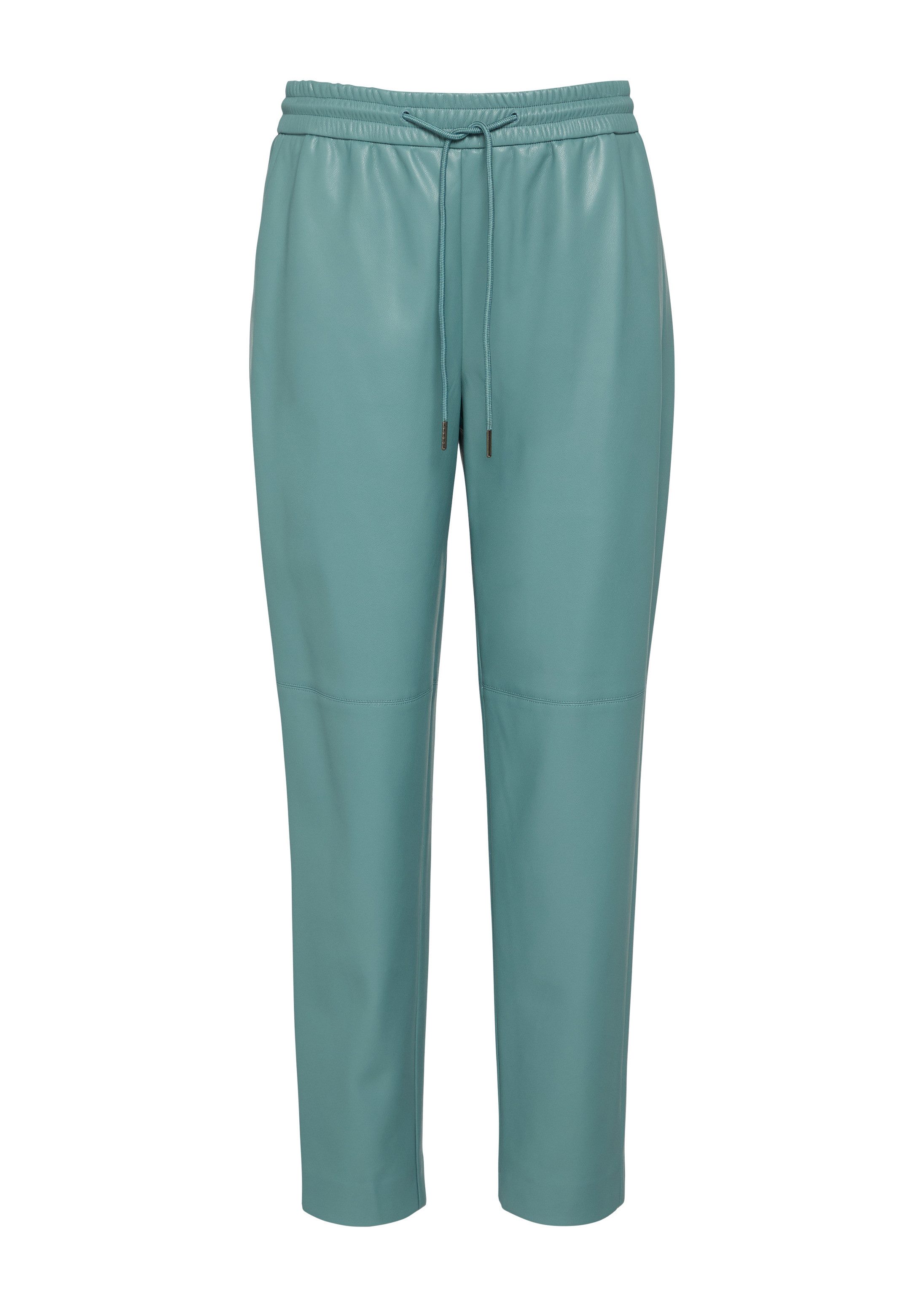 s.Oliver 7/8-Hose Hose Relaxed Jogpants aus Lederimitat