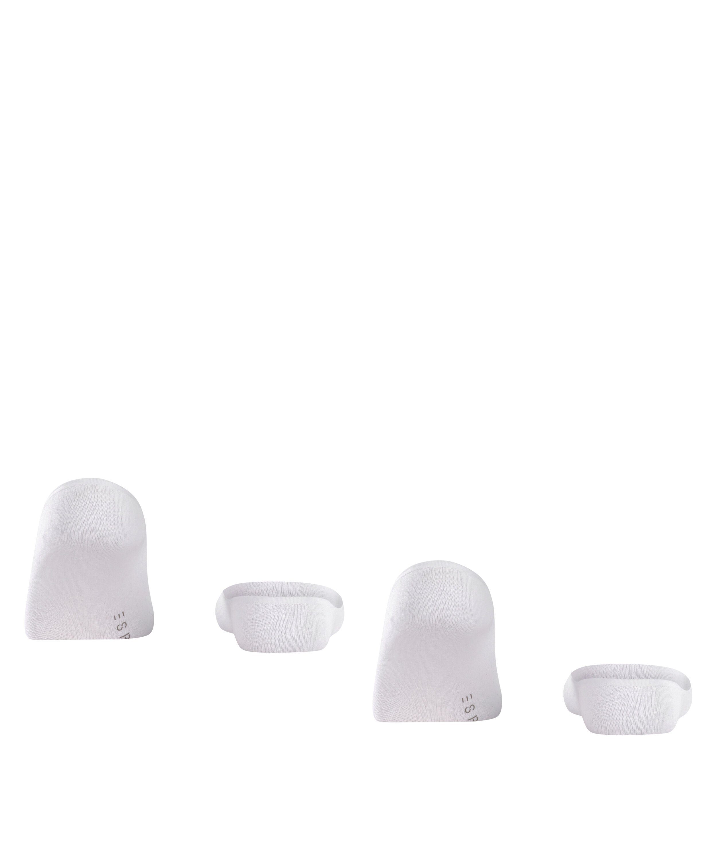 Laufgefühl Esprit white Füßlinge Basic für ein sicheres 2-Pack (2000)