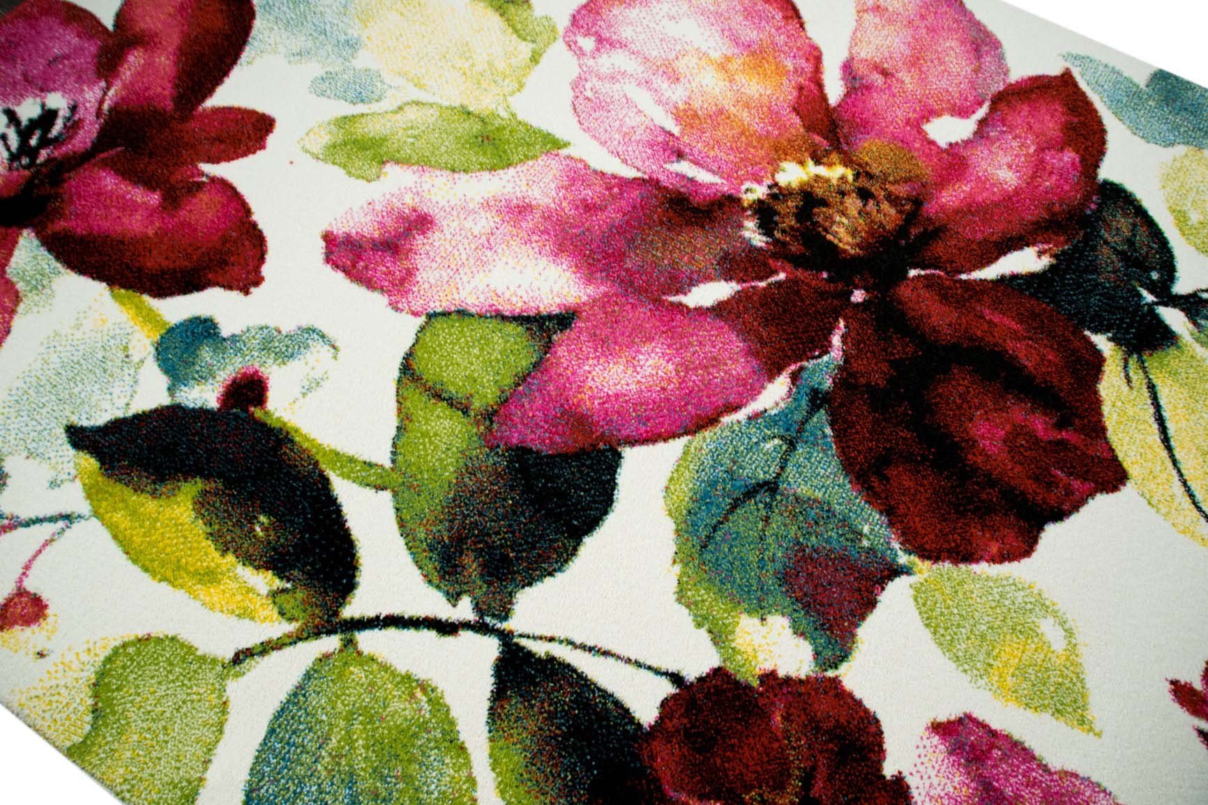 TeppichHome24 Teppich Designer Teppich mit Blumenmotiv günstig online kaufen