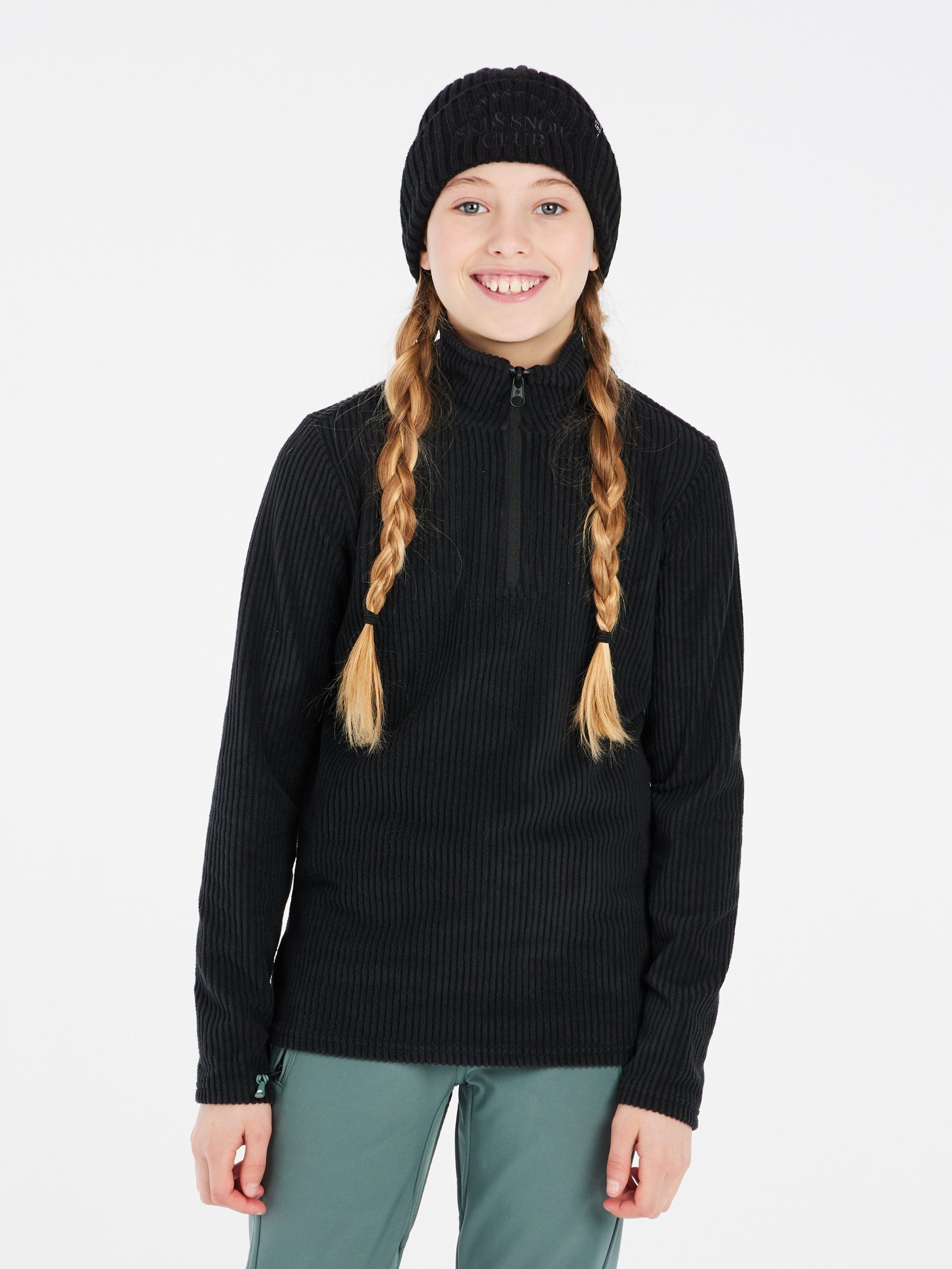 Protest Thermounterhemd PRTZORA JR 1/4 zip active top TRUE BLACK