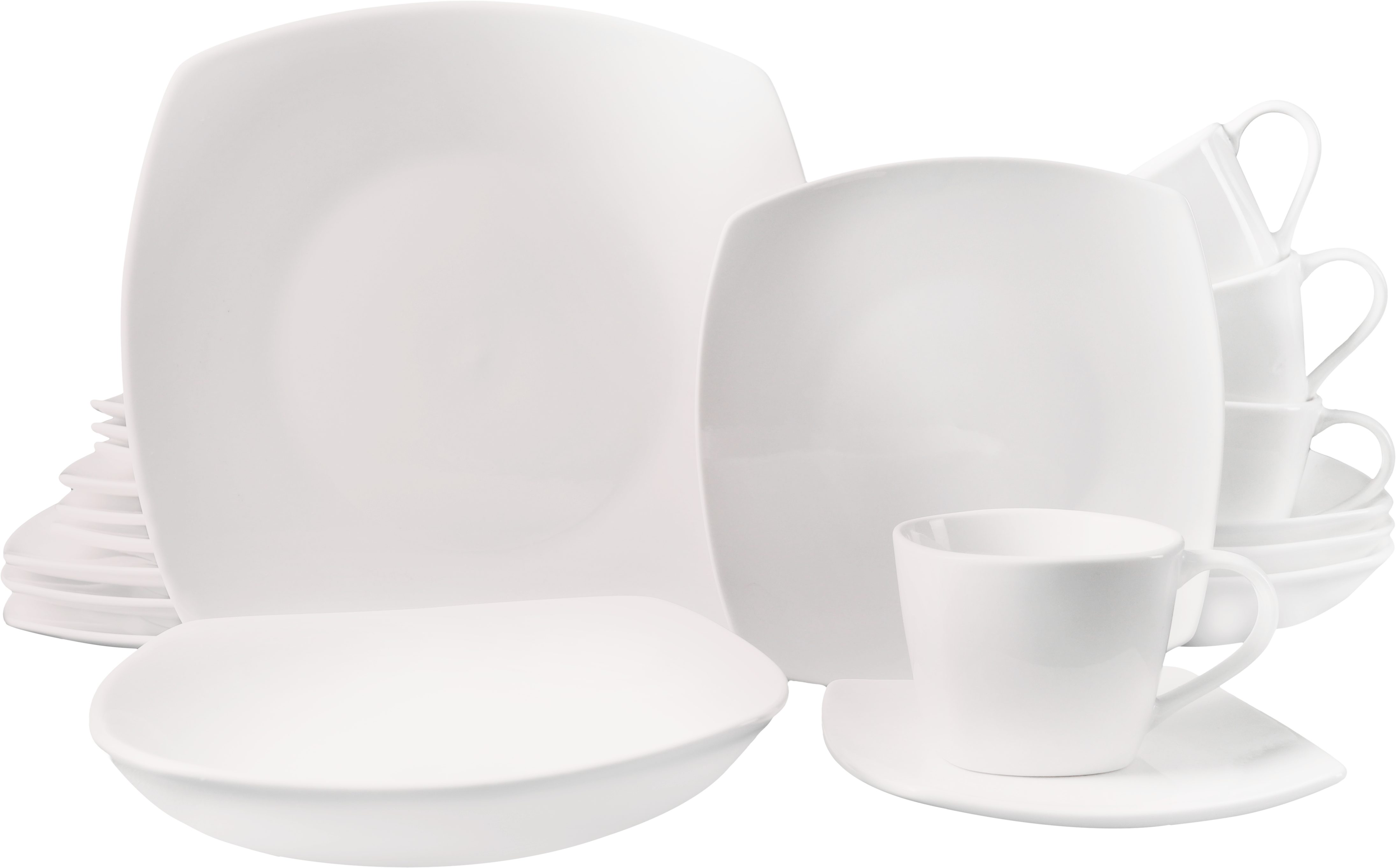 ECHTWERK Kombiservice Classic Modern Design (20-tlg), 4 Personen, Porzellan, spülmaschinengeeignet