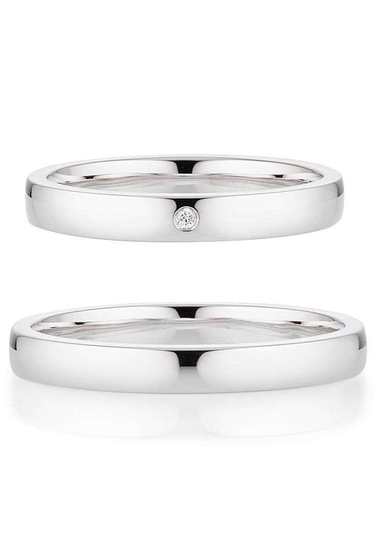 Bruno Banani Trauring Schmuck Geschenk Ehering Hochzeit Damenring Herrenring, wahlweise mit oder ohne Brillant, Made in Germany