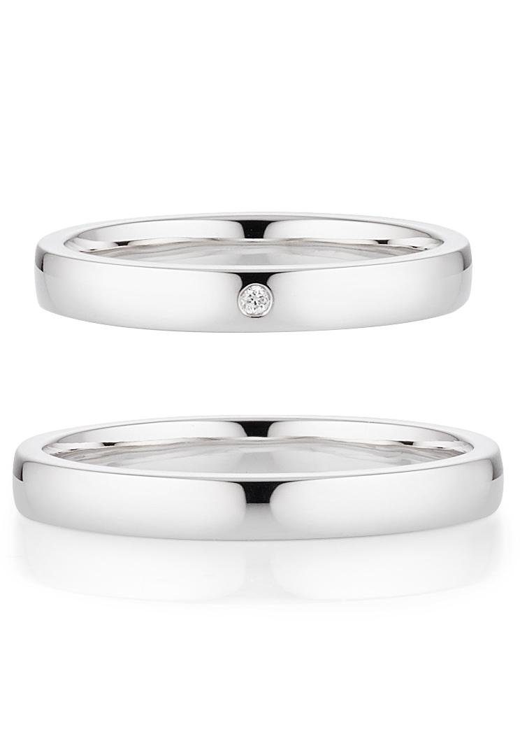 Bruno Banani Trauring Schmuck Geschenk, Ehering Hochzeit Damenring Herrenring, Ein Zeichen der Liebe, mit o. ohne Brillant, Made in Germany