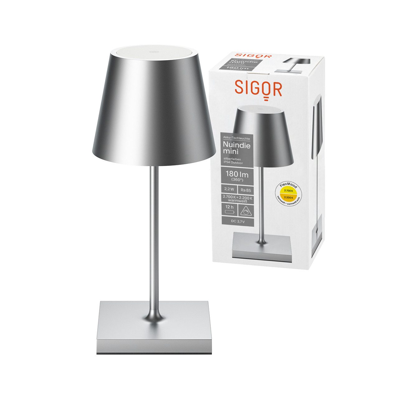 SIGOR LED Tischleuchte Sigor Akku-Tischleuchte NUINDIE günstig online kaufen