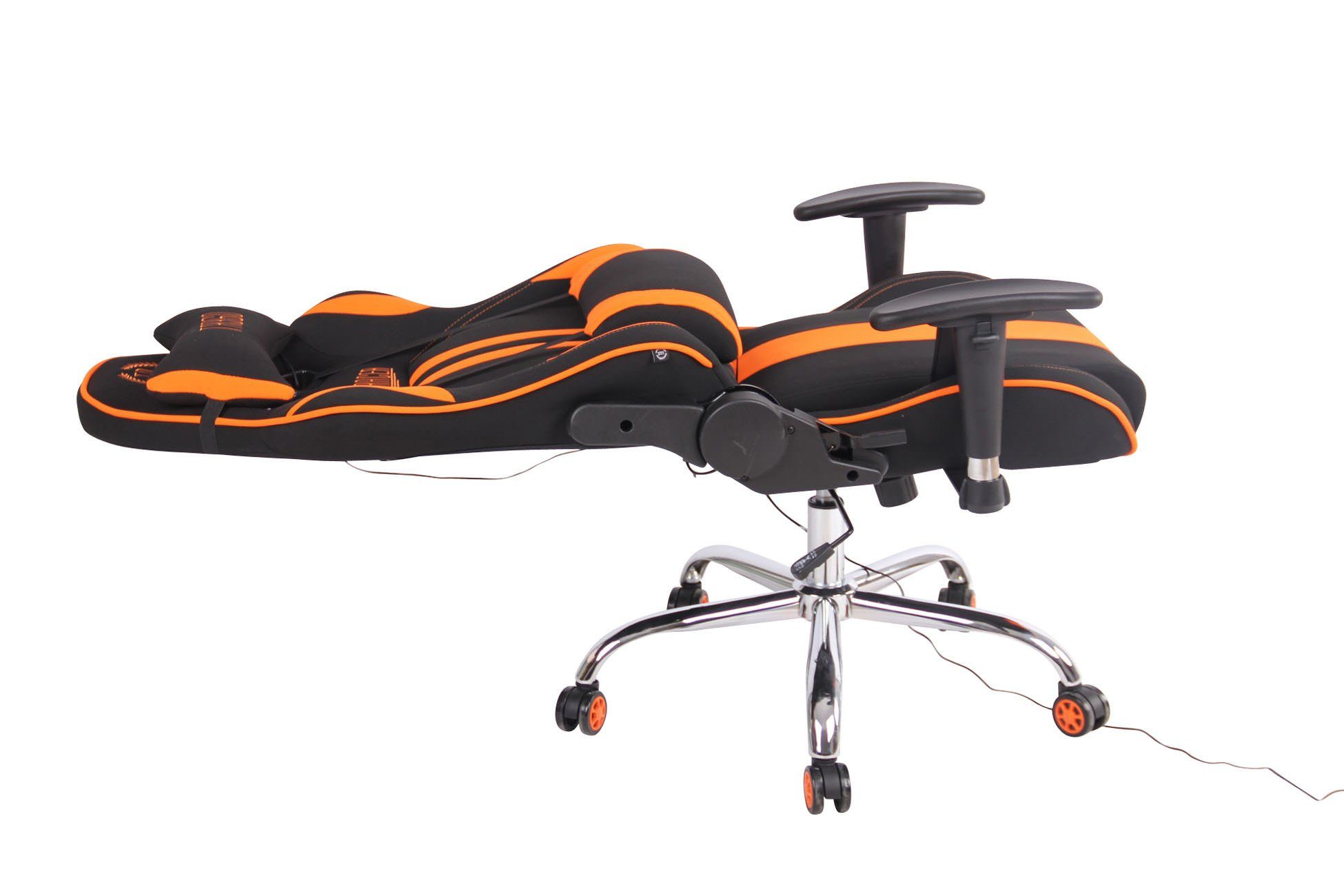 Gaming schwarz/orange Stoff, CLP Chair mit Massagefunktion Limit XM