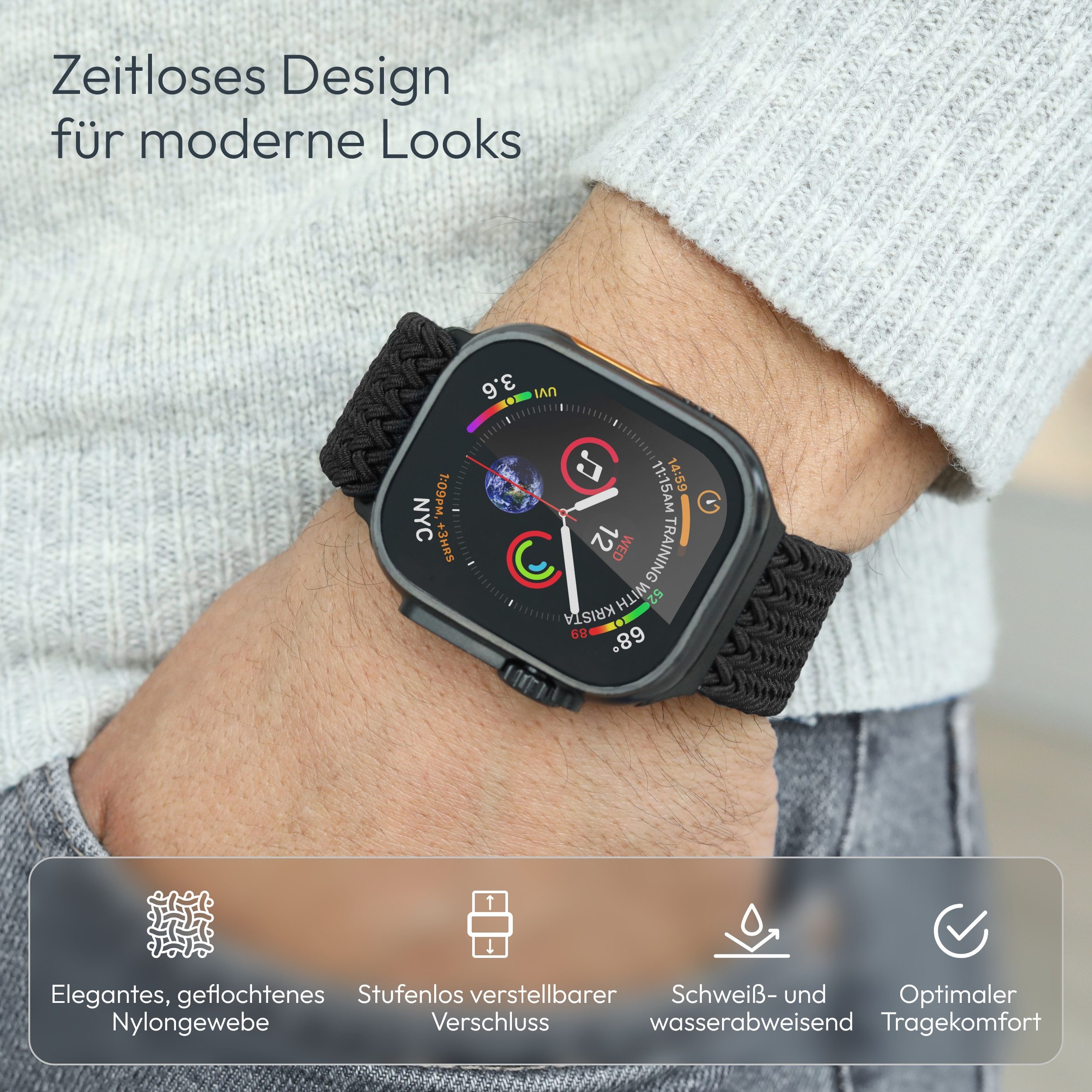 VONMÄHLEN Smartwatch-Armband Woven Loop günstig online kaufen