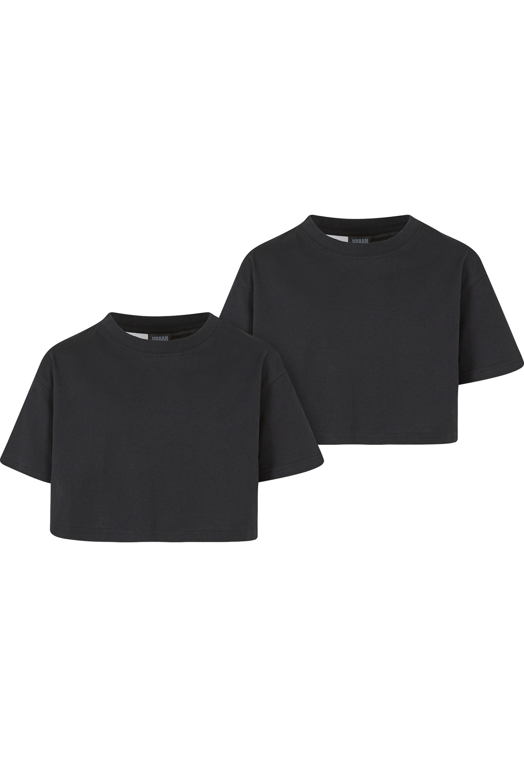 T-Shirt Urban Classics Damen Girls Short Kimono Tee 2-Pack
