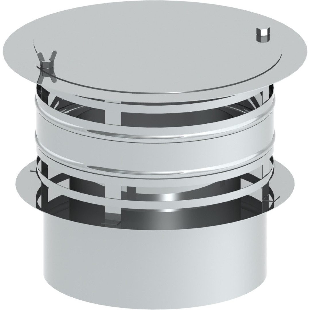 Jeremias Schornstein DW-ECO 2.0 Ø 130 mm - Hollandhaube mit drehbarer Reinigungsscheibe, Ø 130 mm